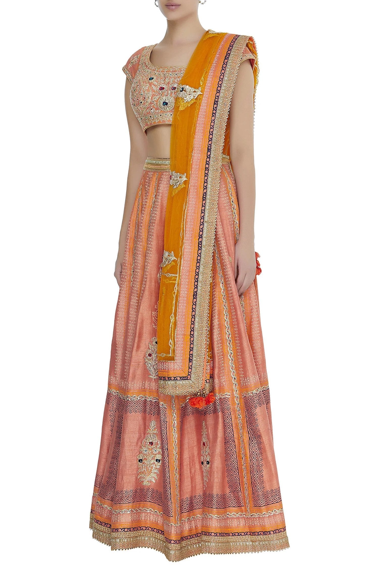 Multicolour Lehenga Set