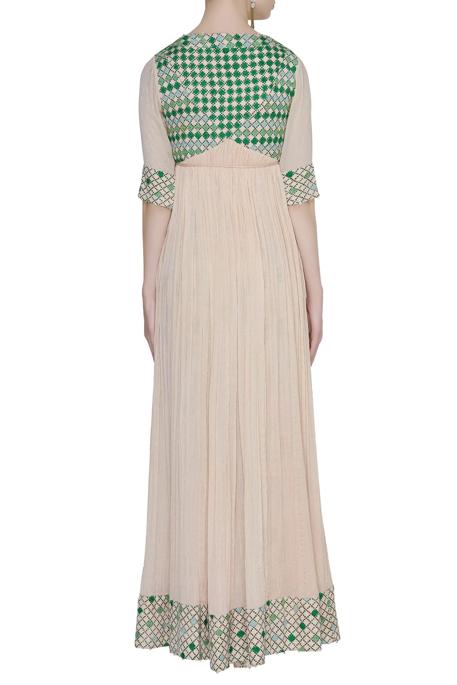 Embroidered Anarkali Set