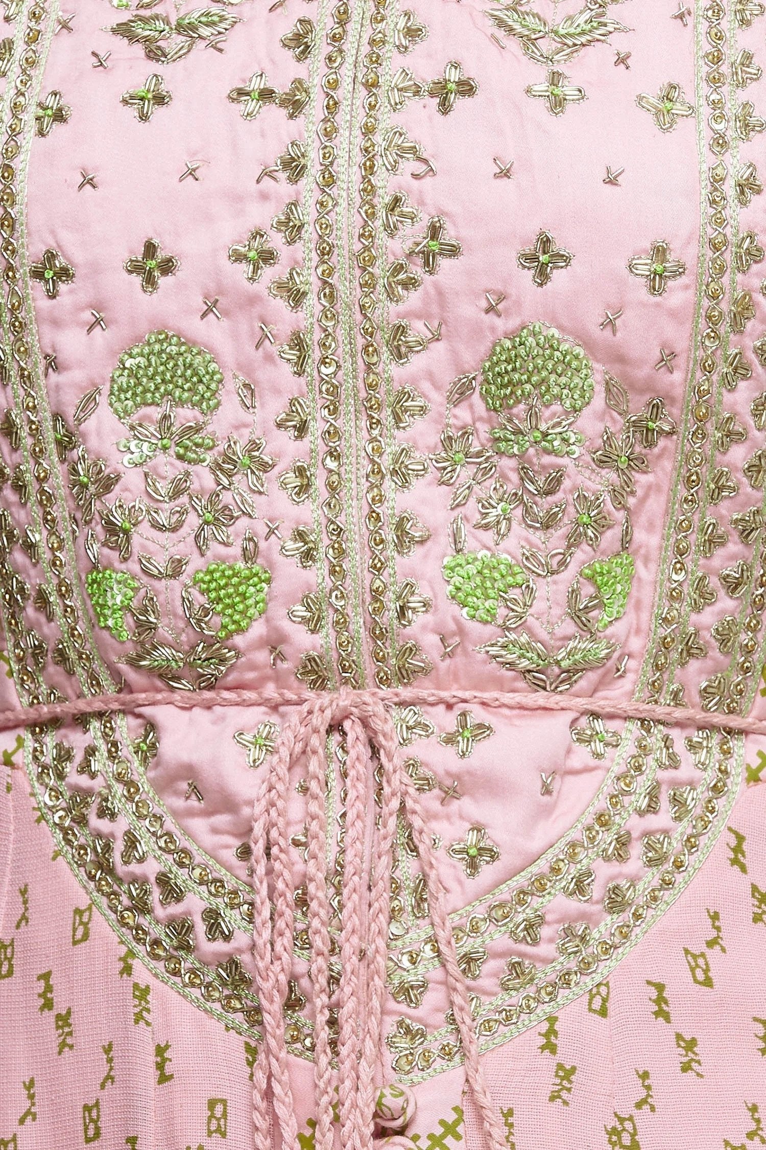 Block Print Anarkali Set