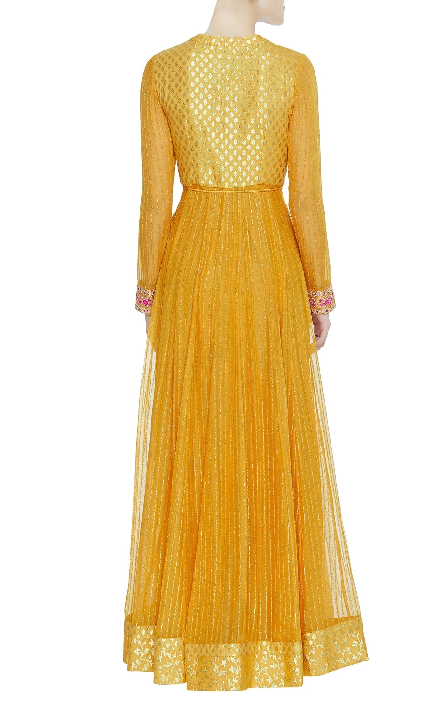 Rust Orange Anarkali Set