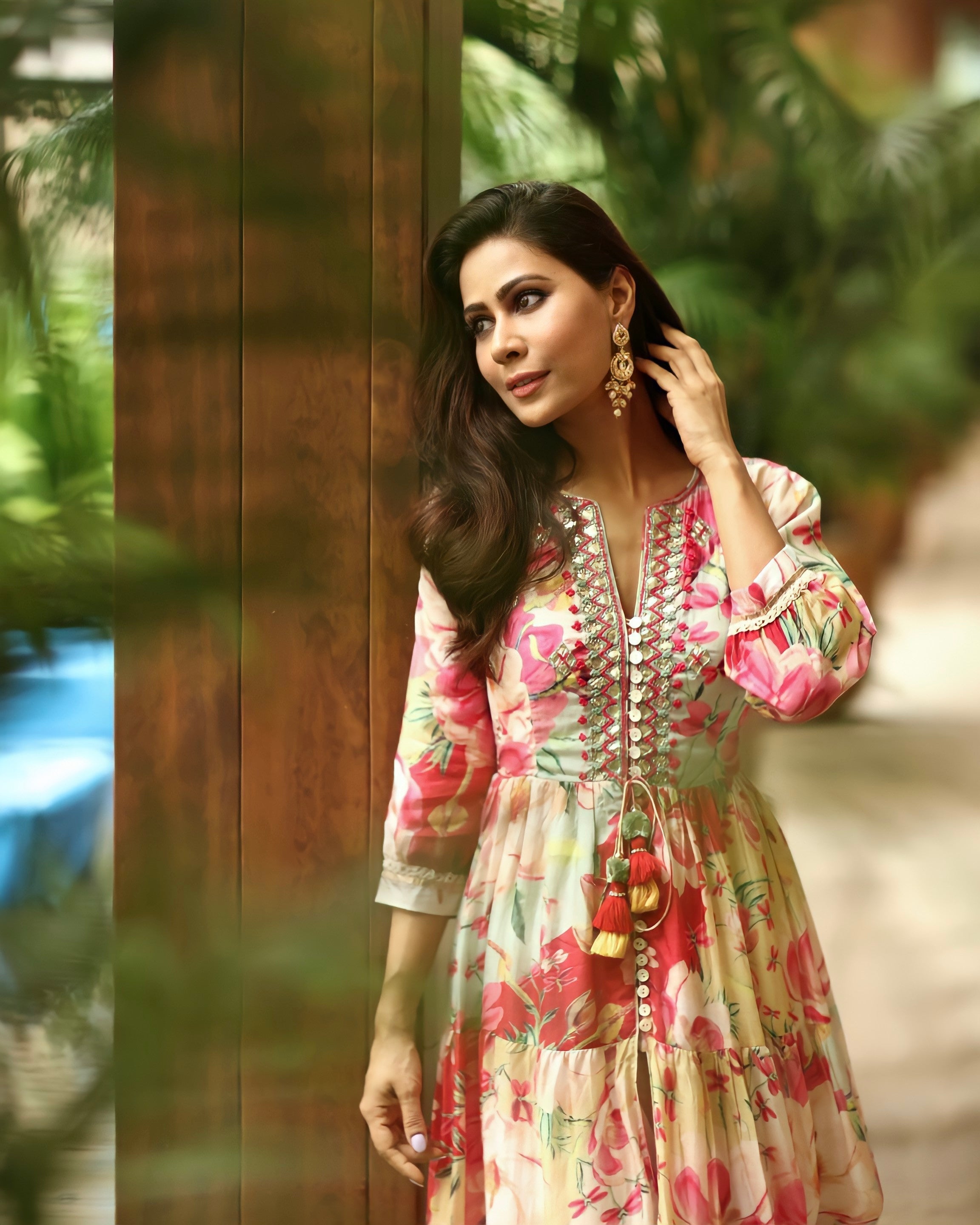 Swati Vatsa in Khushi Tiered Jacket Style Tunic Set