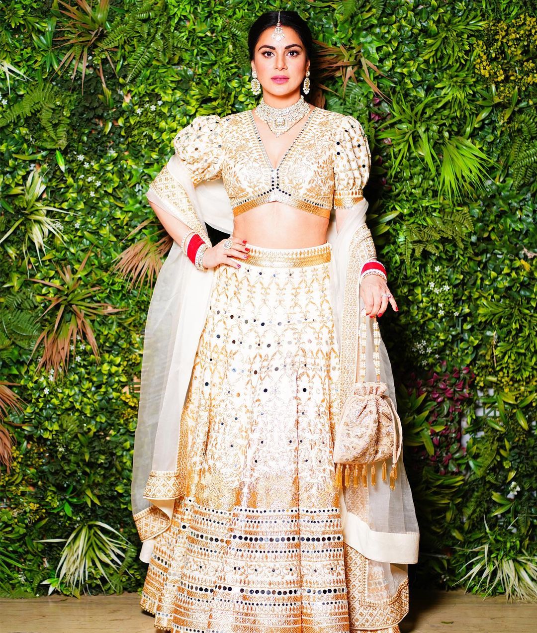Shraddha Arya Marigold Brocade Zarine Lehenga Set