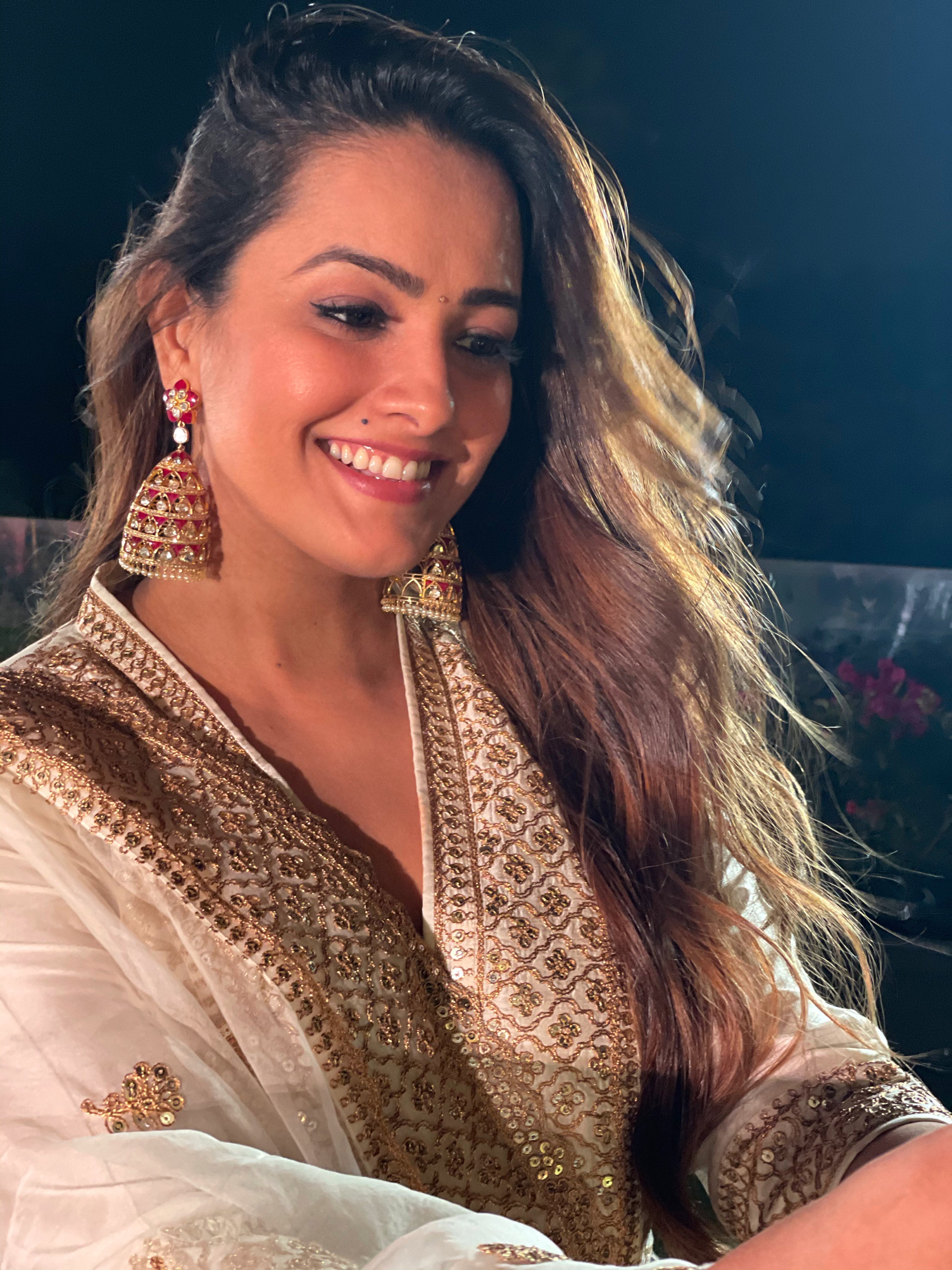 Marigold Brocade FO Set with Churidar