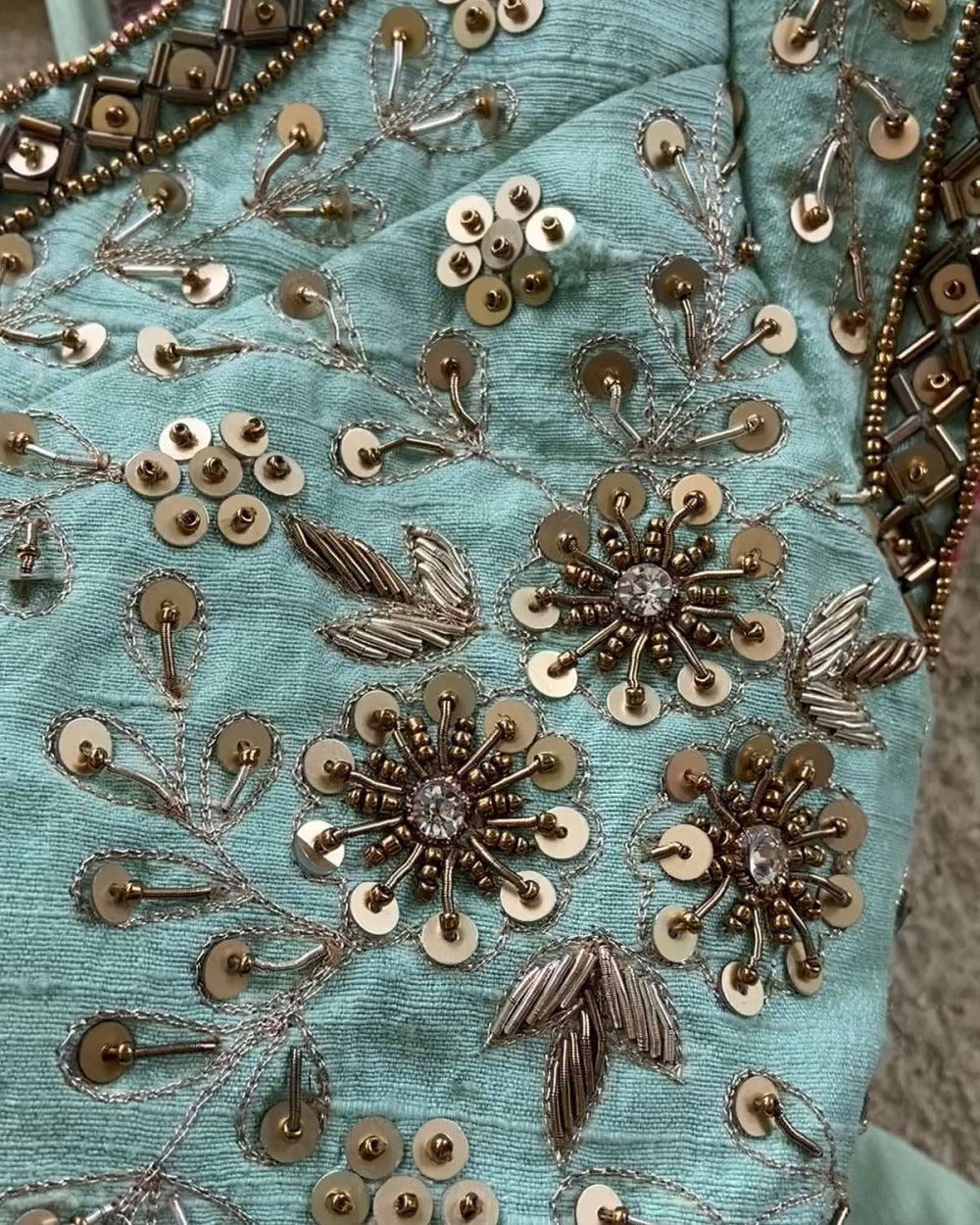 Ave Chicago x Priti Sahni Mint Green Sharmily Lehenga Set