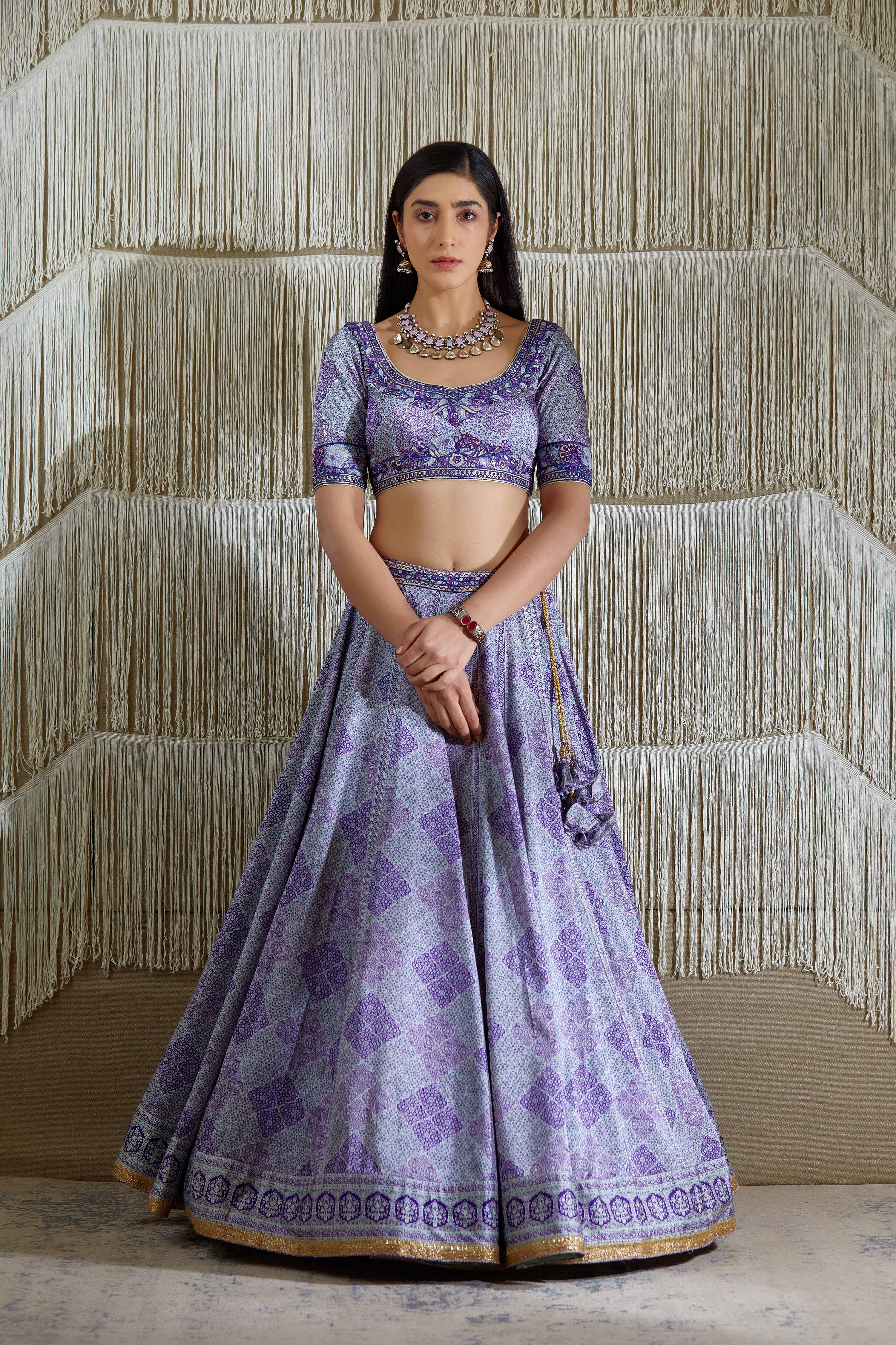 Purple Lehenga set