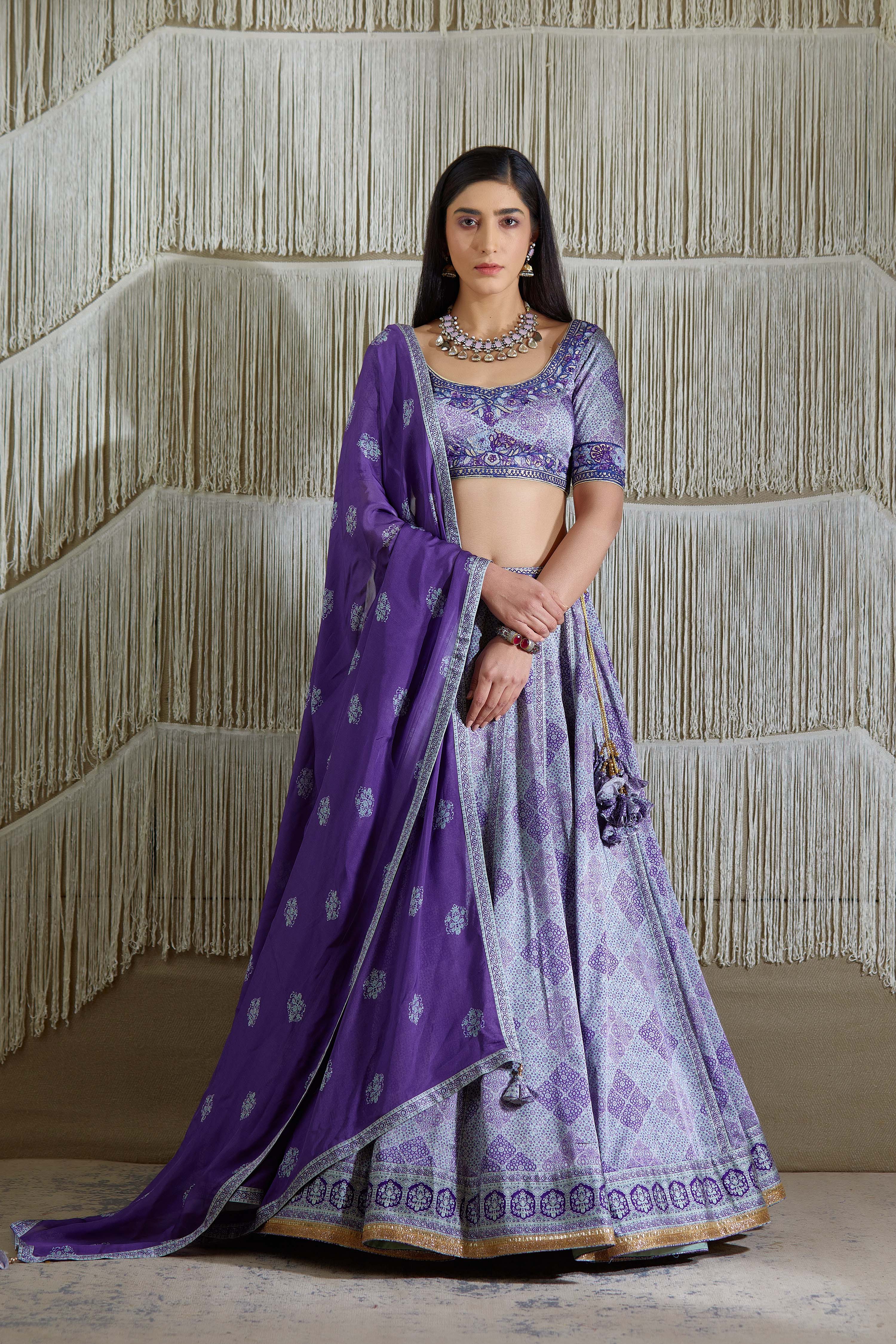 Purple Lehenga set