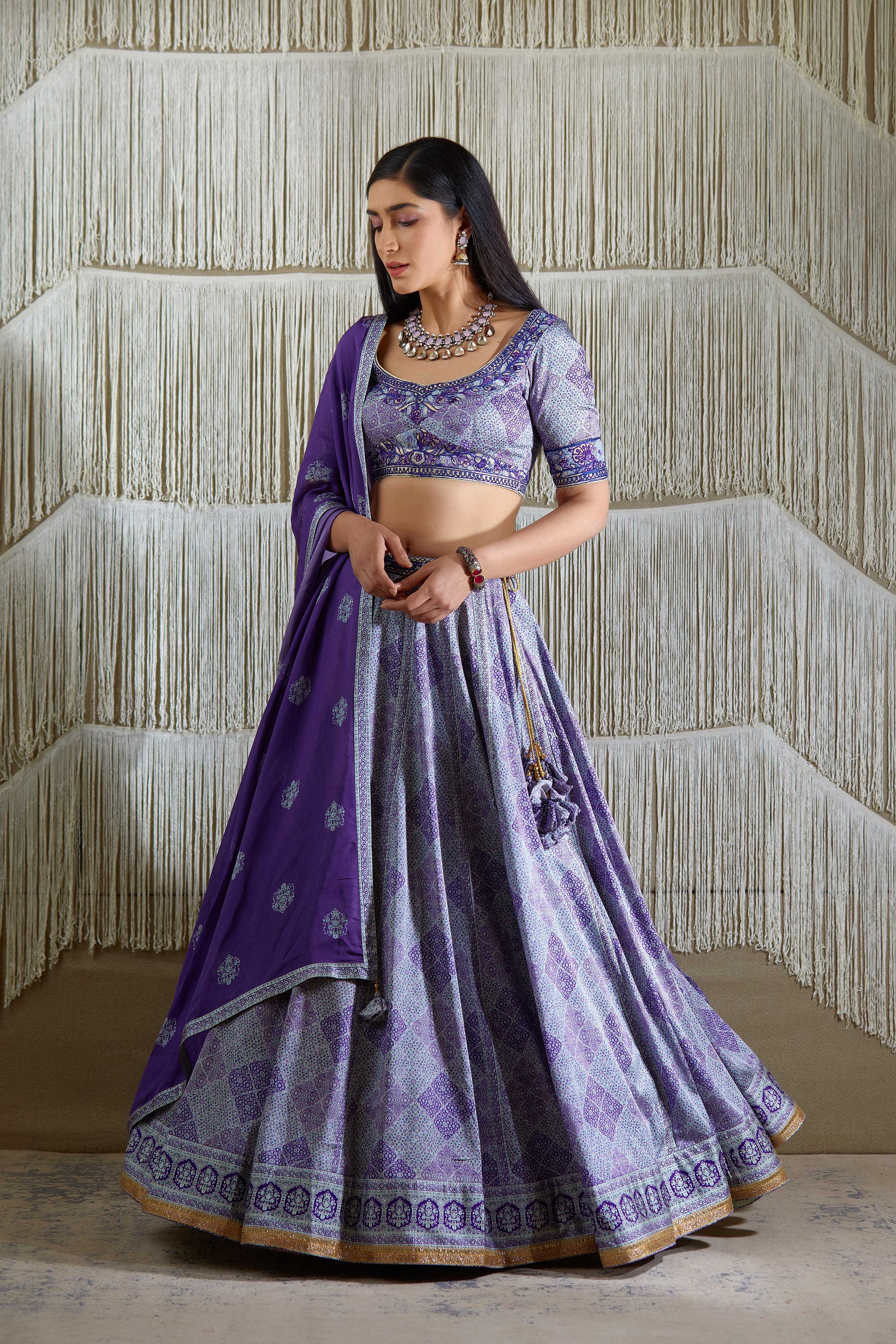 Purple Lehenga set