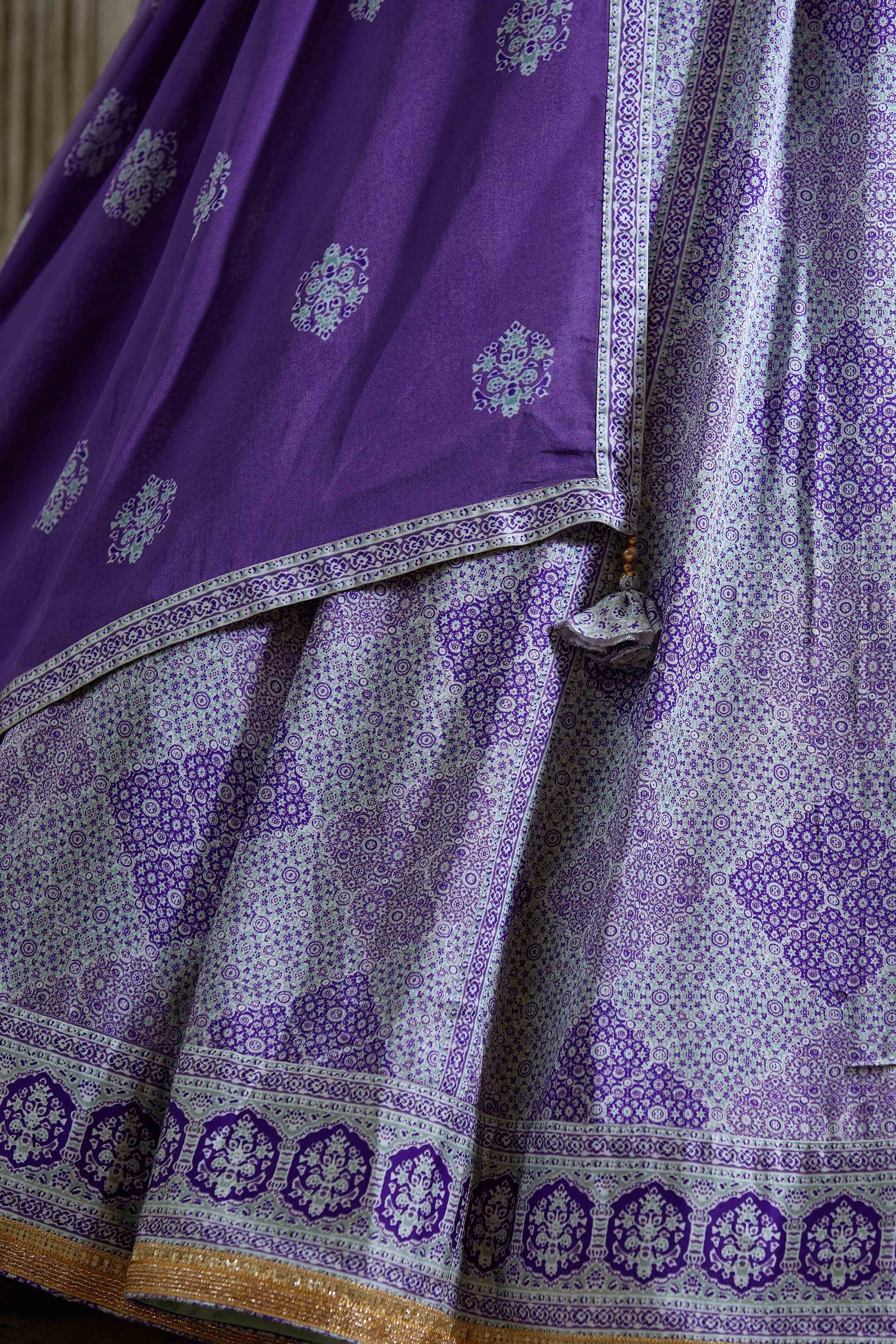 Purple Lehenga set
