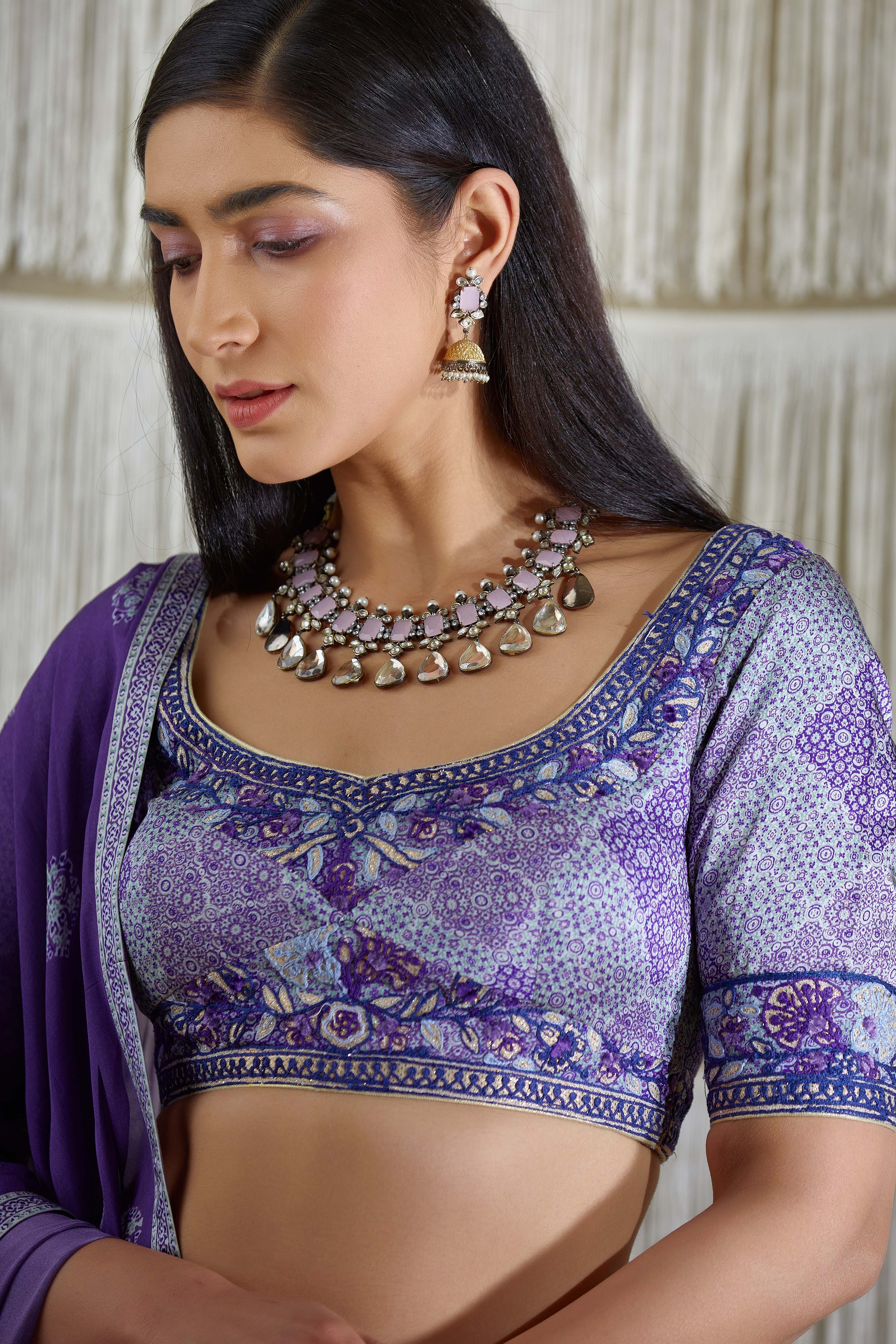 Purple Lehenga set