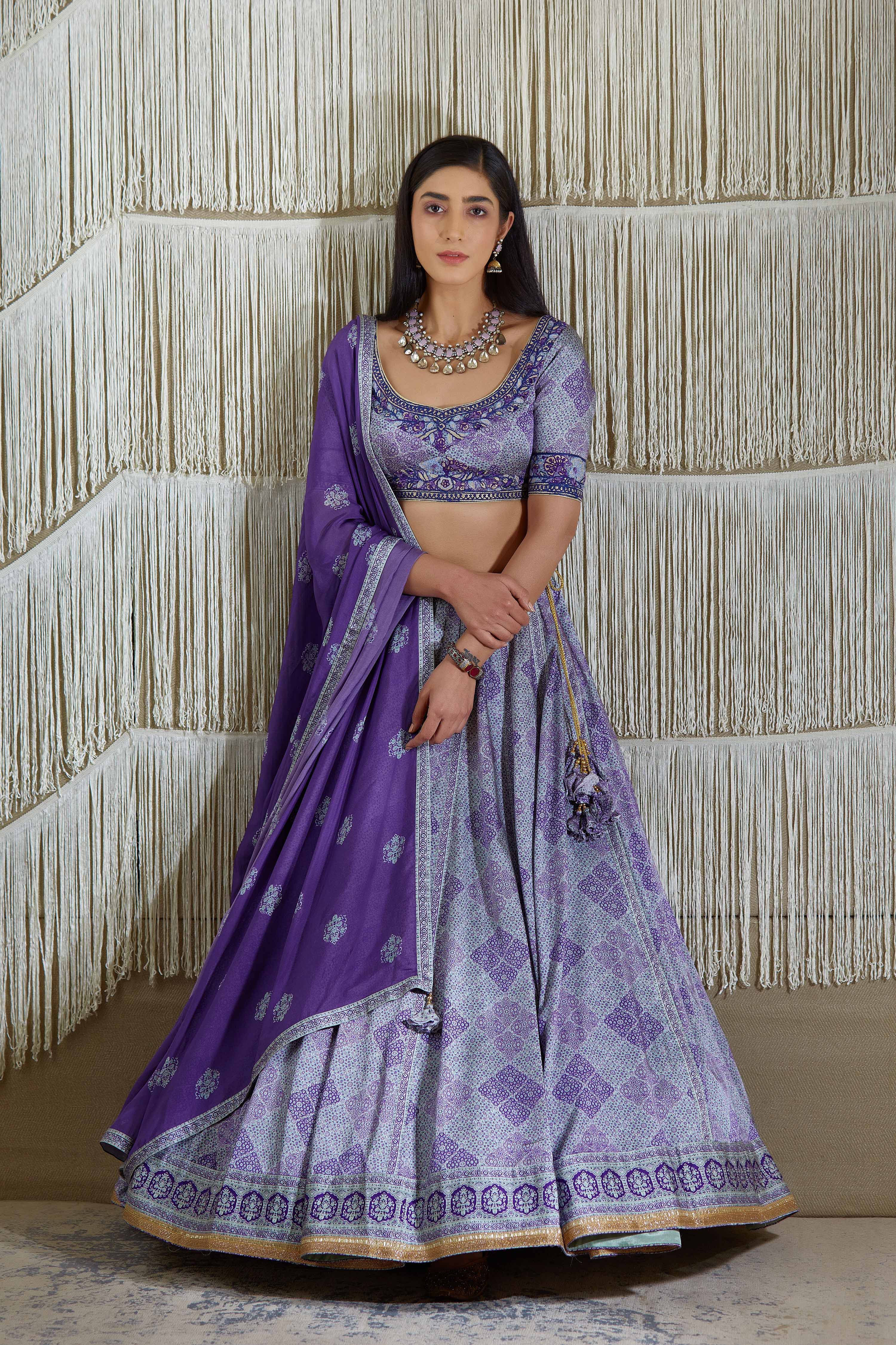 Purple Lehenga set
