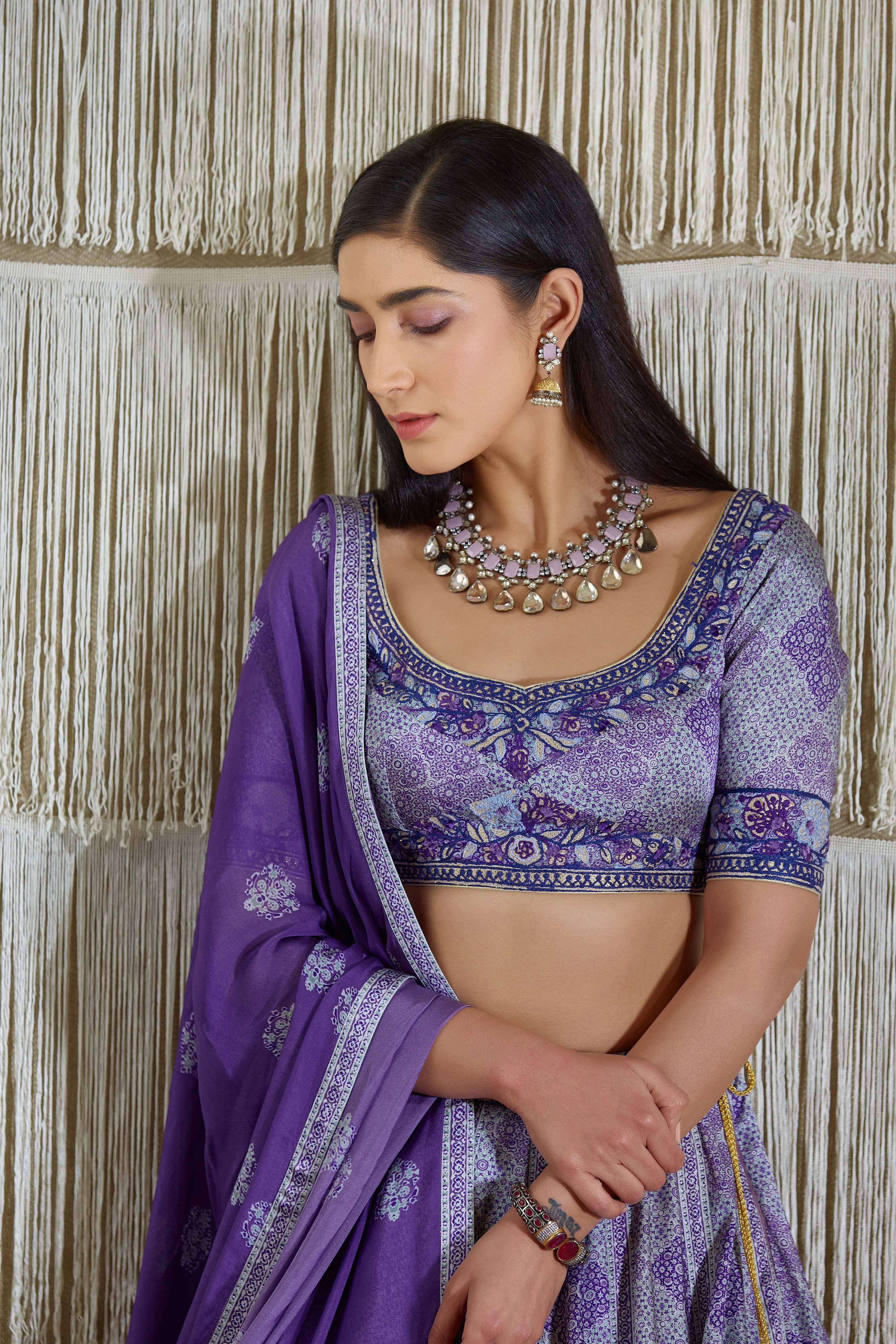 Purple Lehenga set