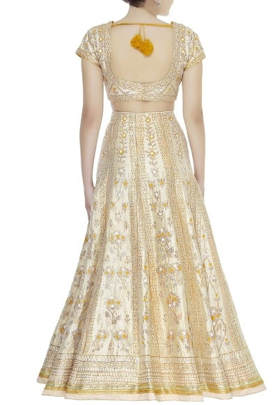 Gota thread embroidered lehenga set