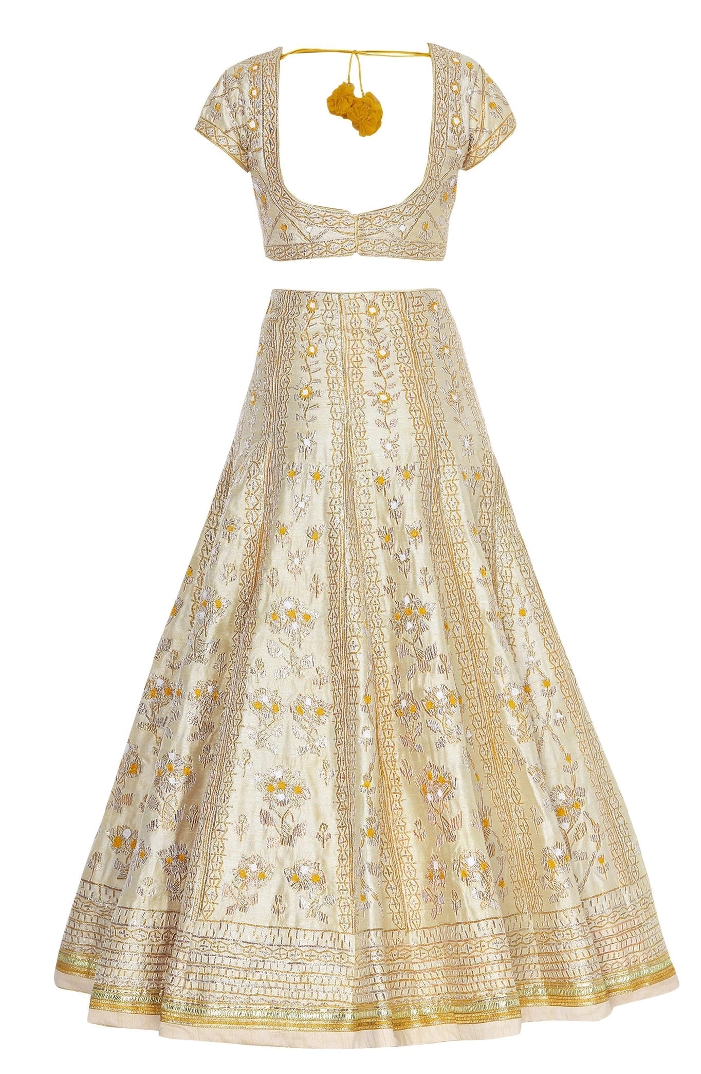 Gota thread embroidered lehenga set