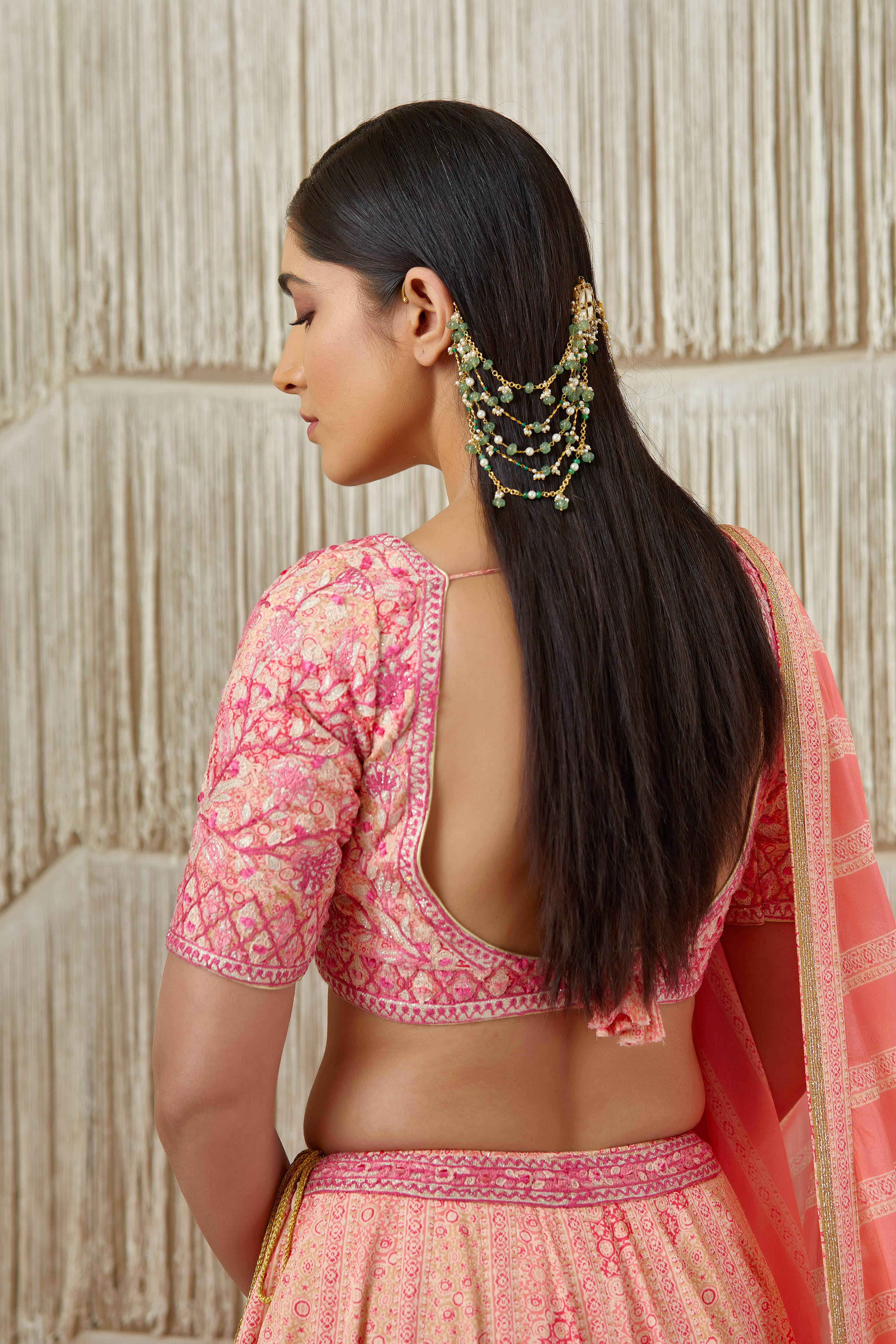 Coral Lehenga set