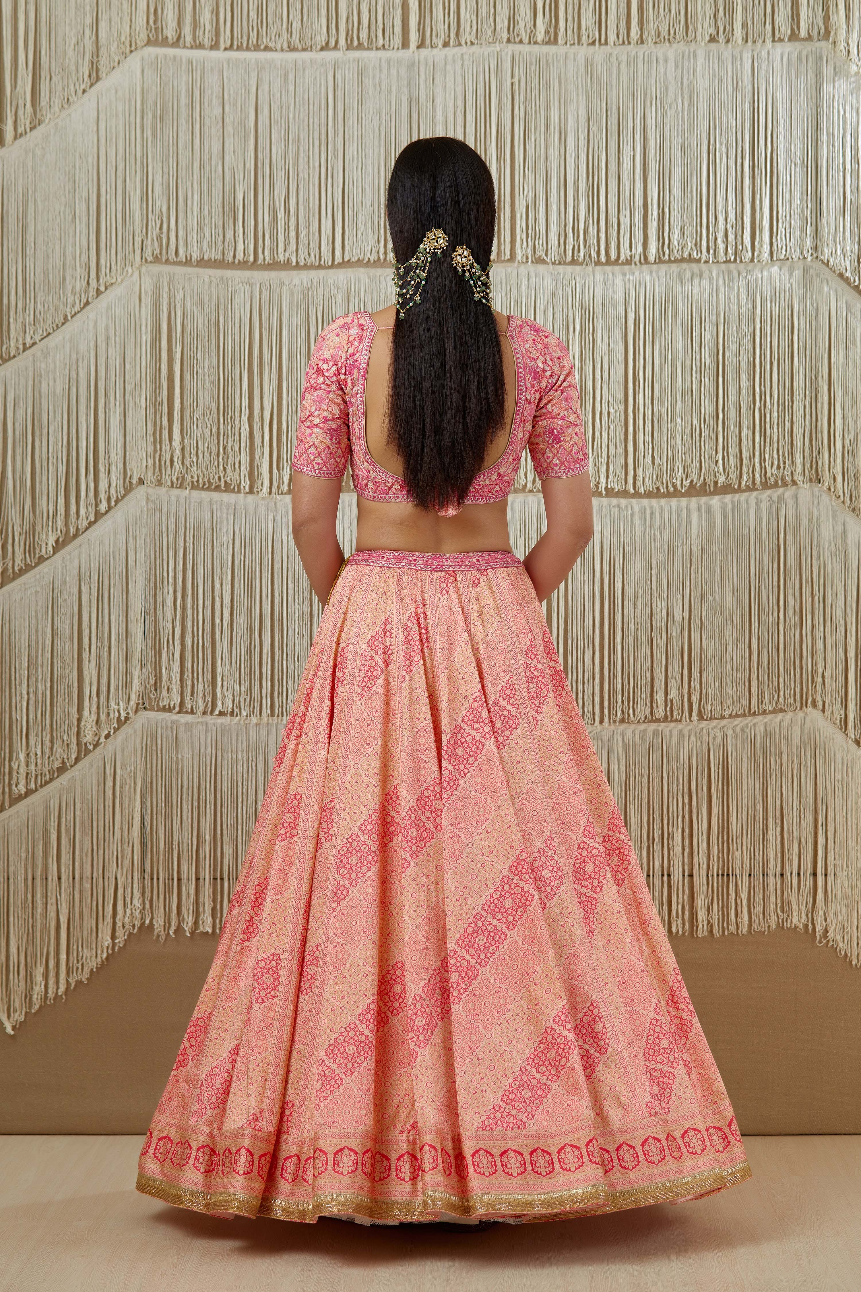 Coral Lehenga set