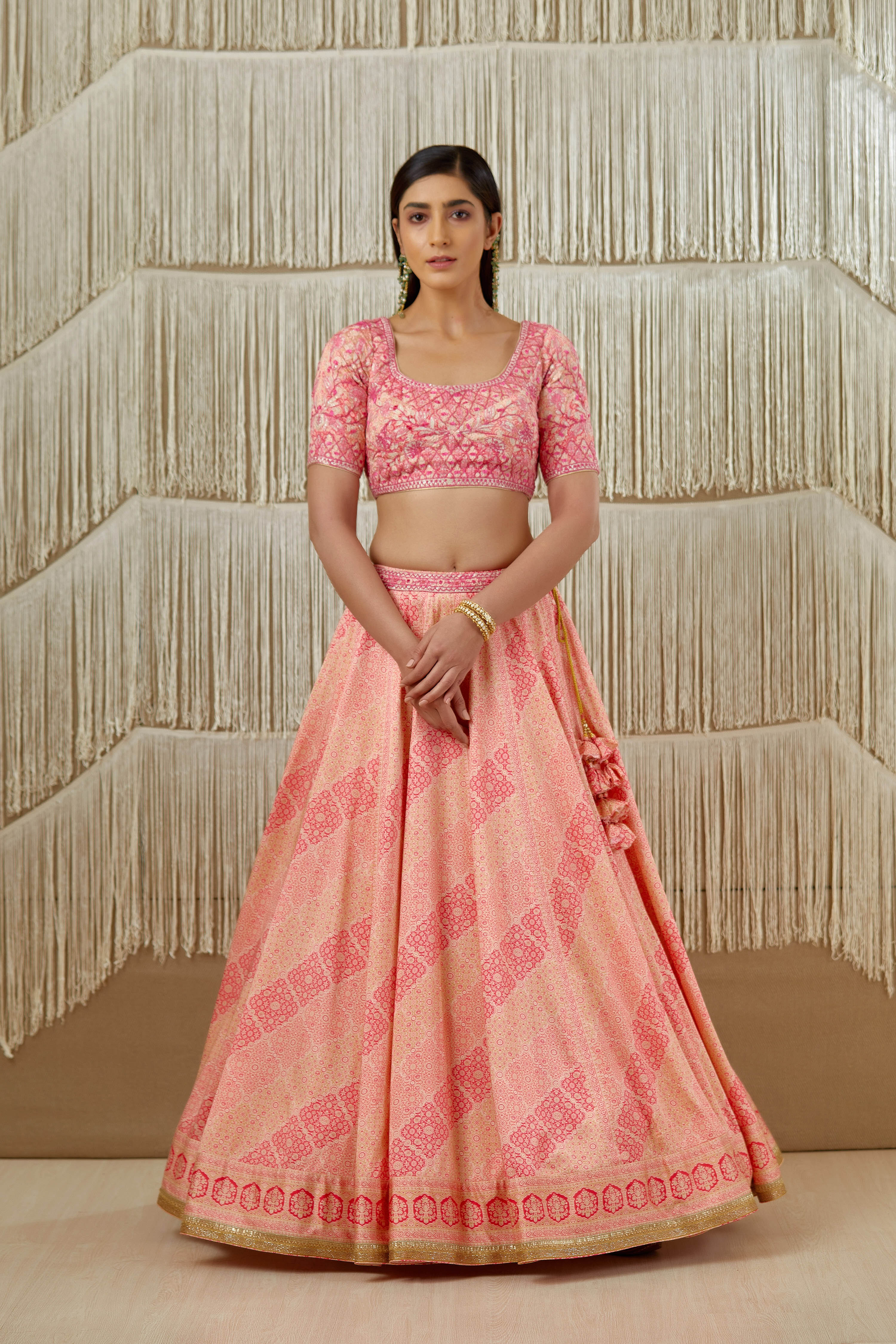 Coral Lehenga set