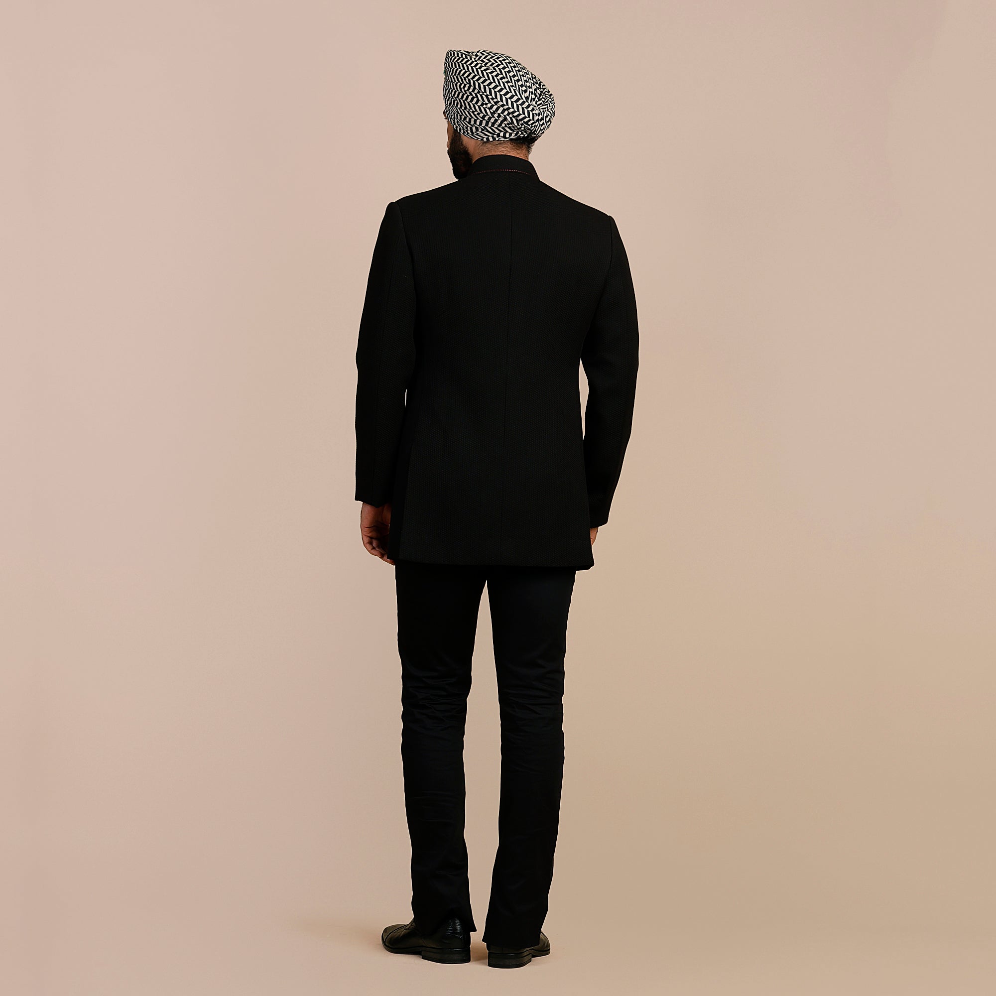 Midnight Black Bandhgala | SATT