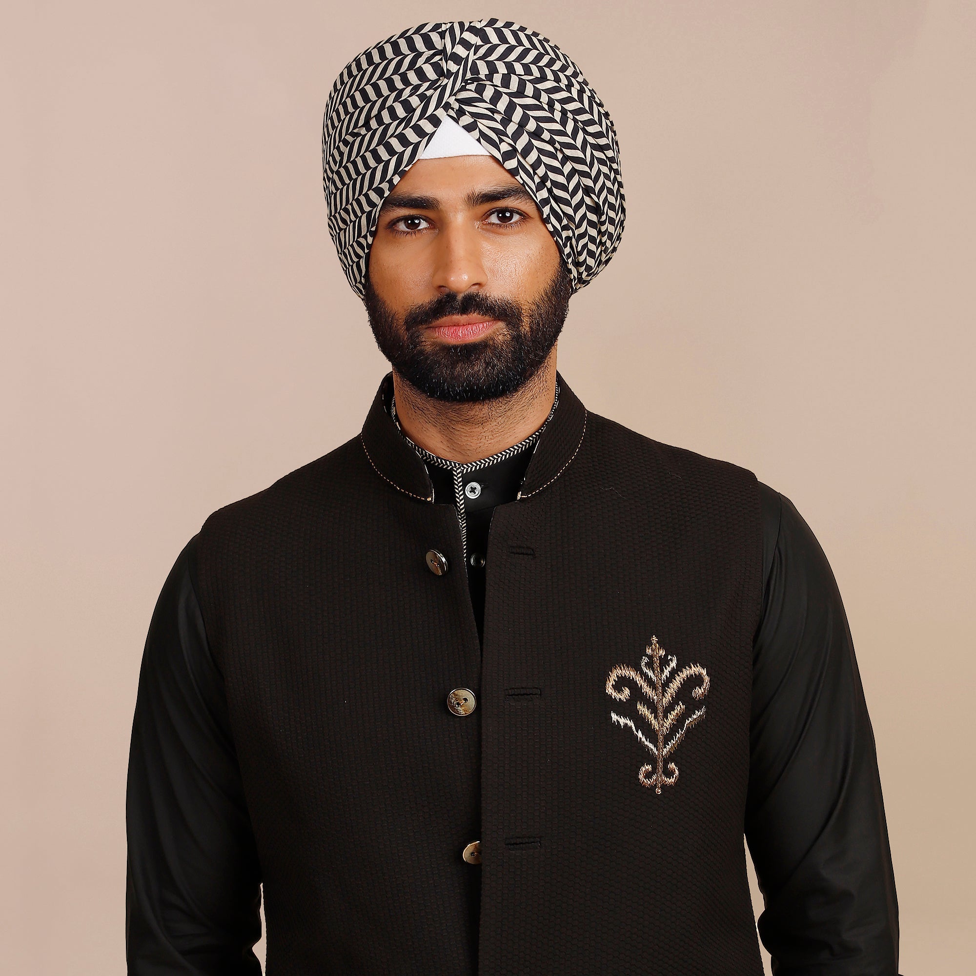 Midnight Black Nehru Jacket | SATT
