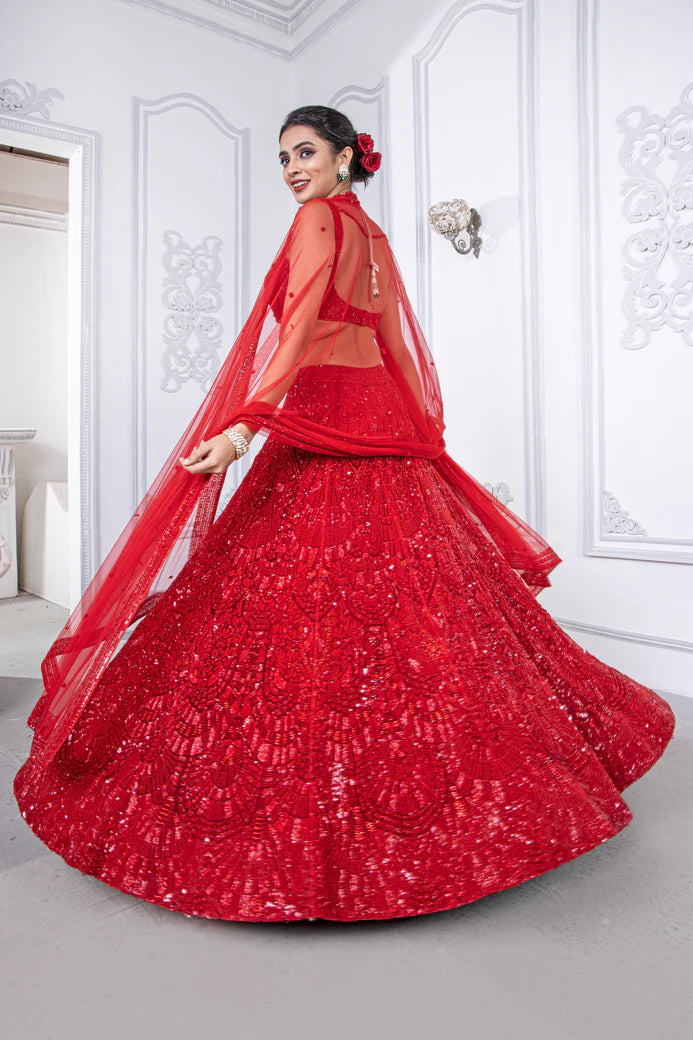 Scarlet Lehenga