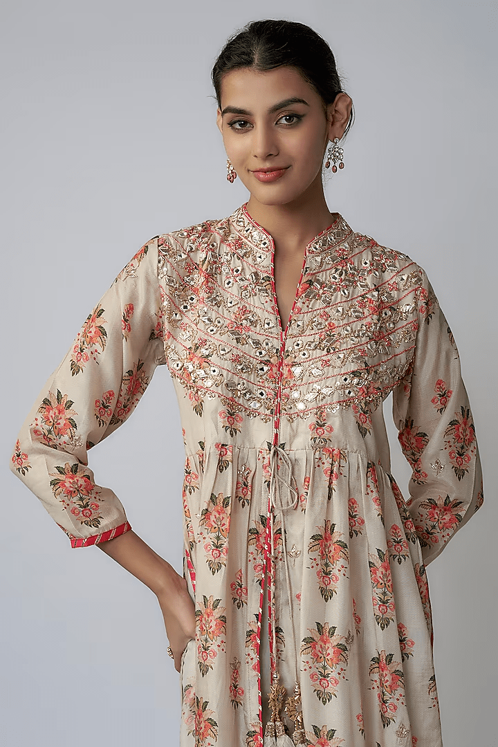 Tara Jacket Style Tunic with Palazzo