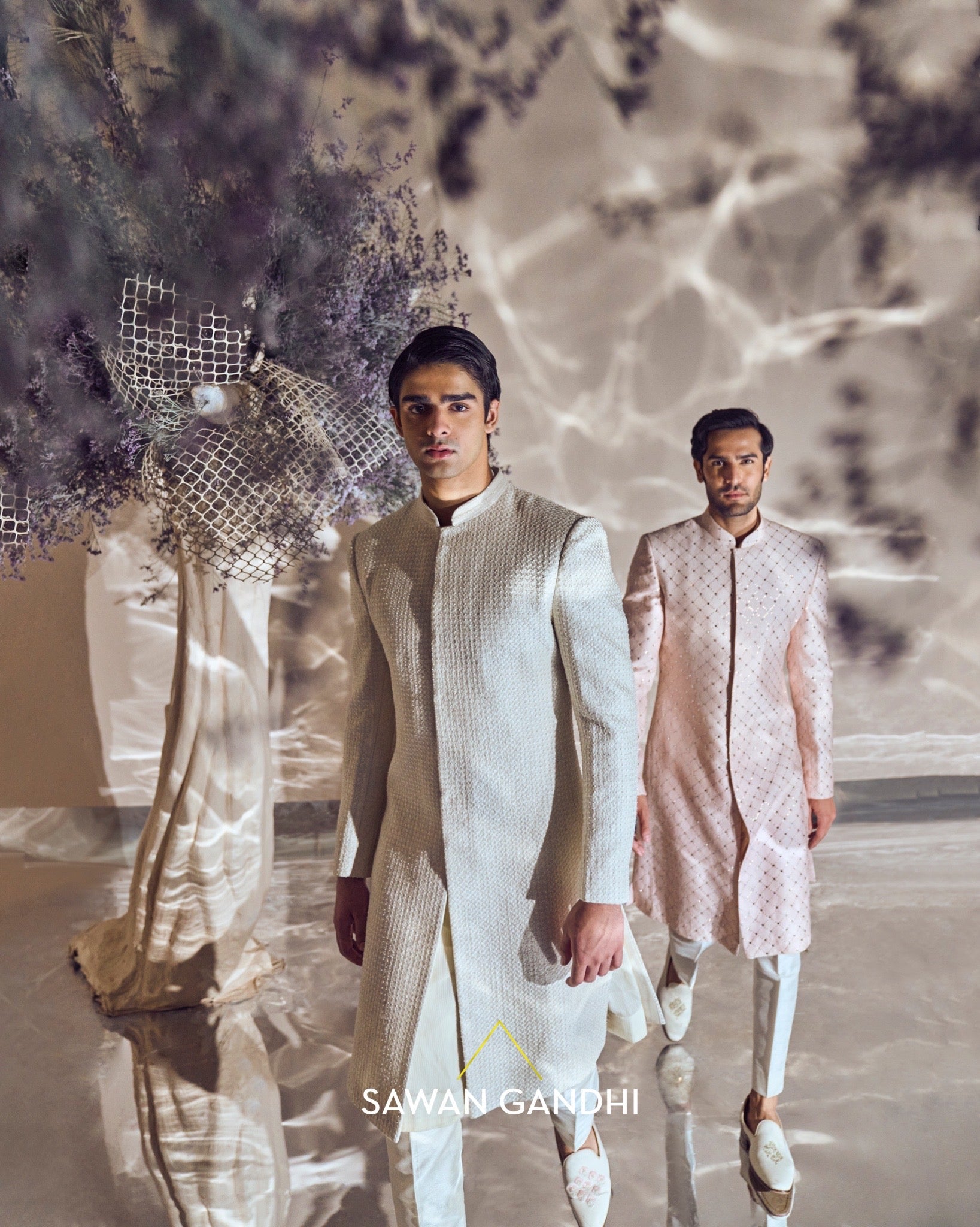 Pearl sherwani