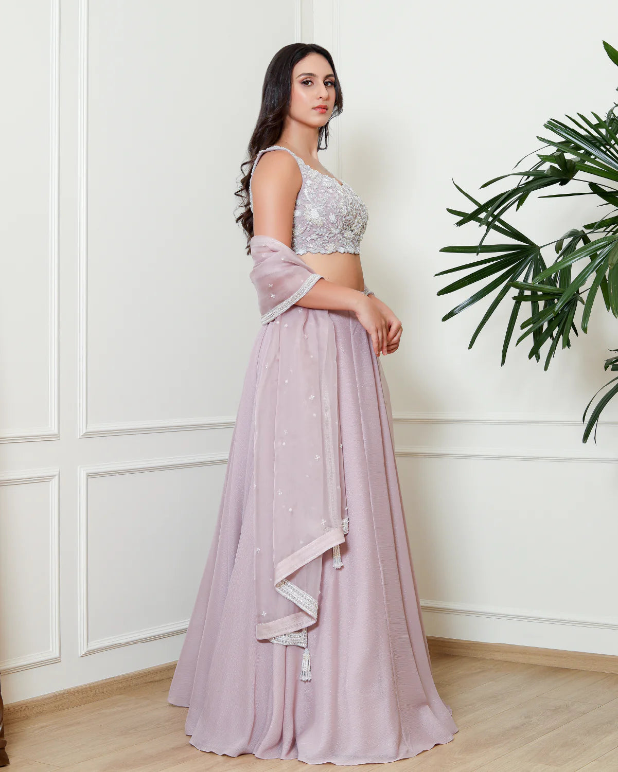 Lavender Pearl Lehenga