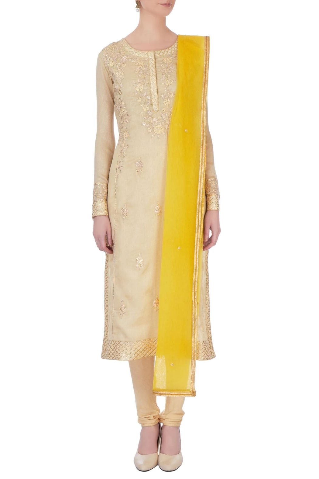 Natural Gold Kurta Set