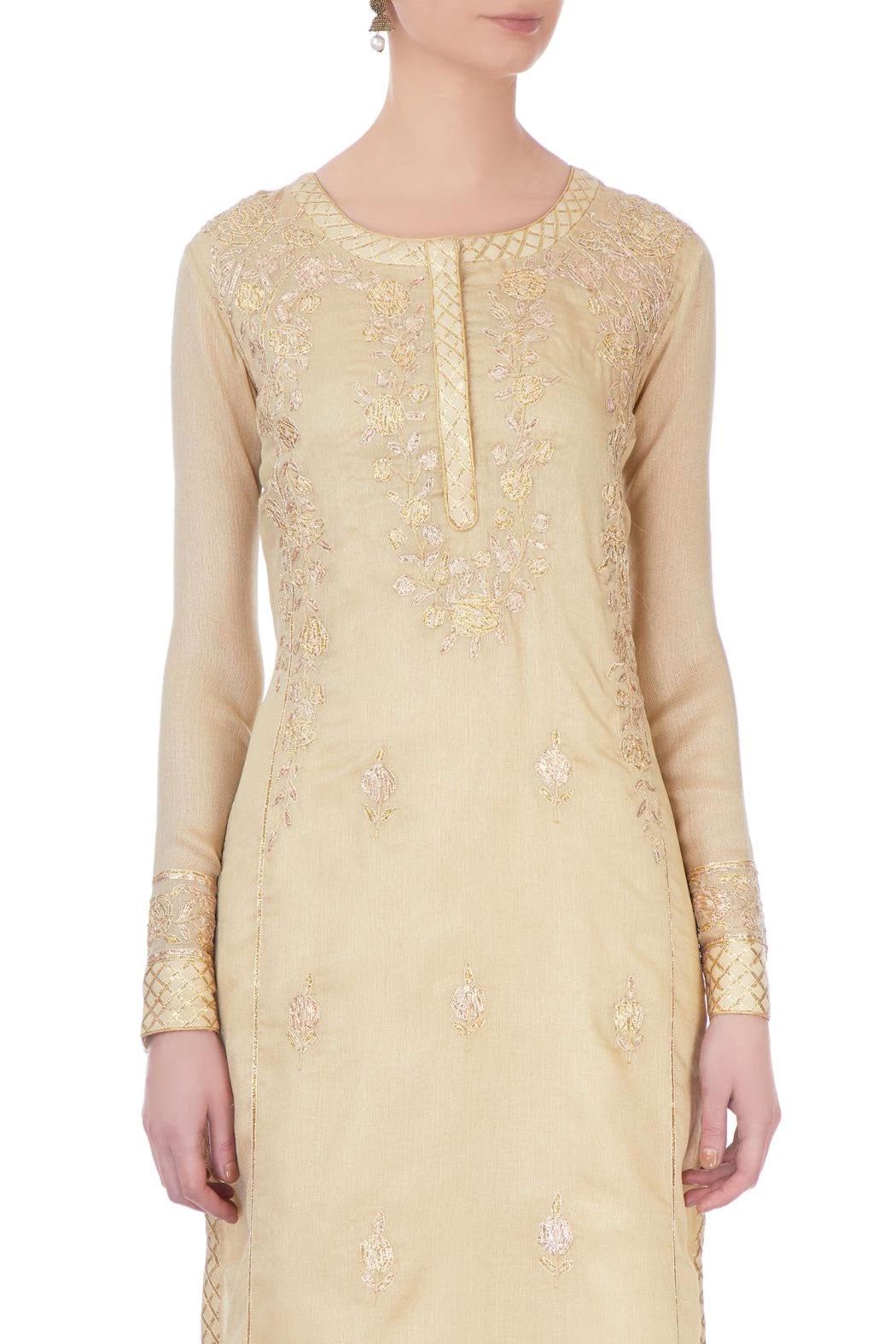 Natural Gold Kurta Set