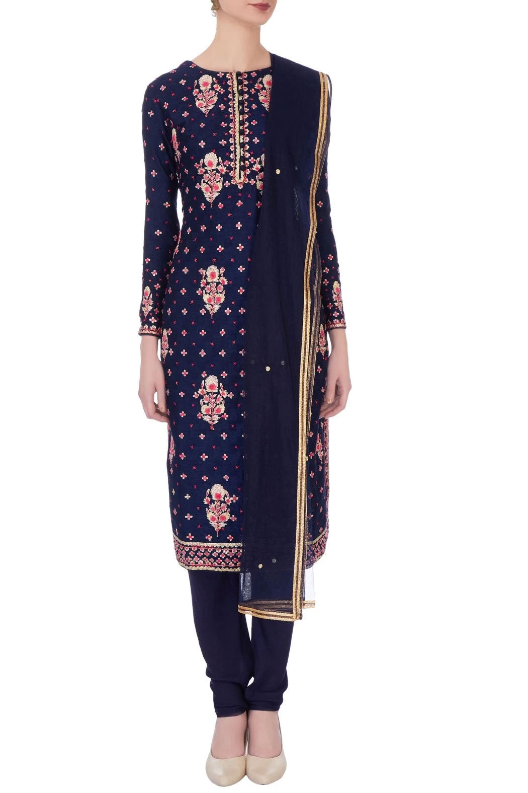 Navy blue kurta set