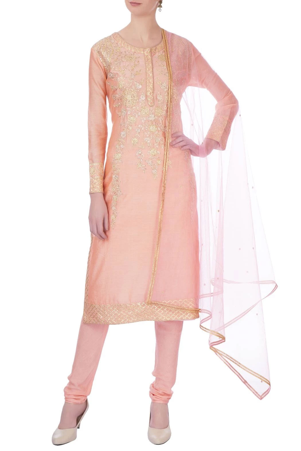 Peach Kurta Set