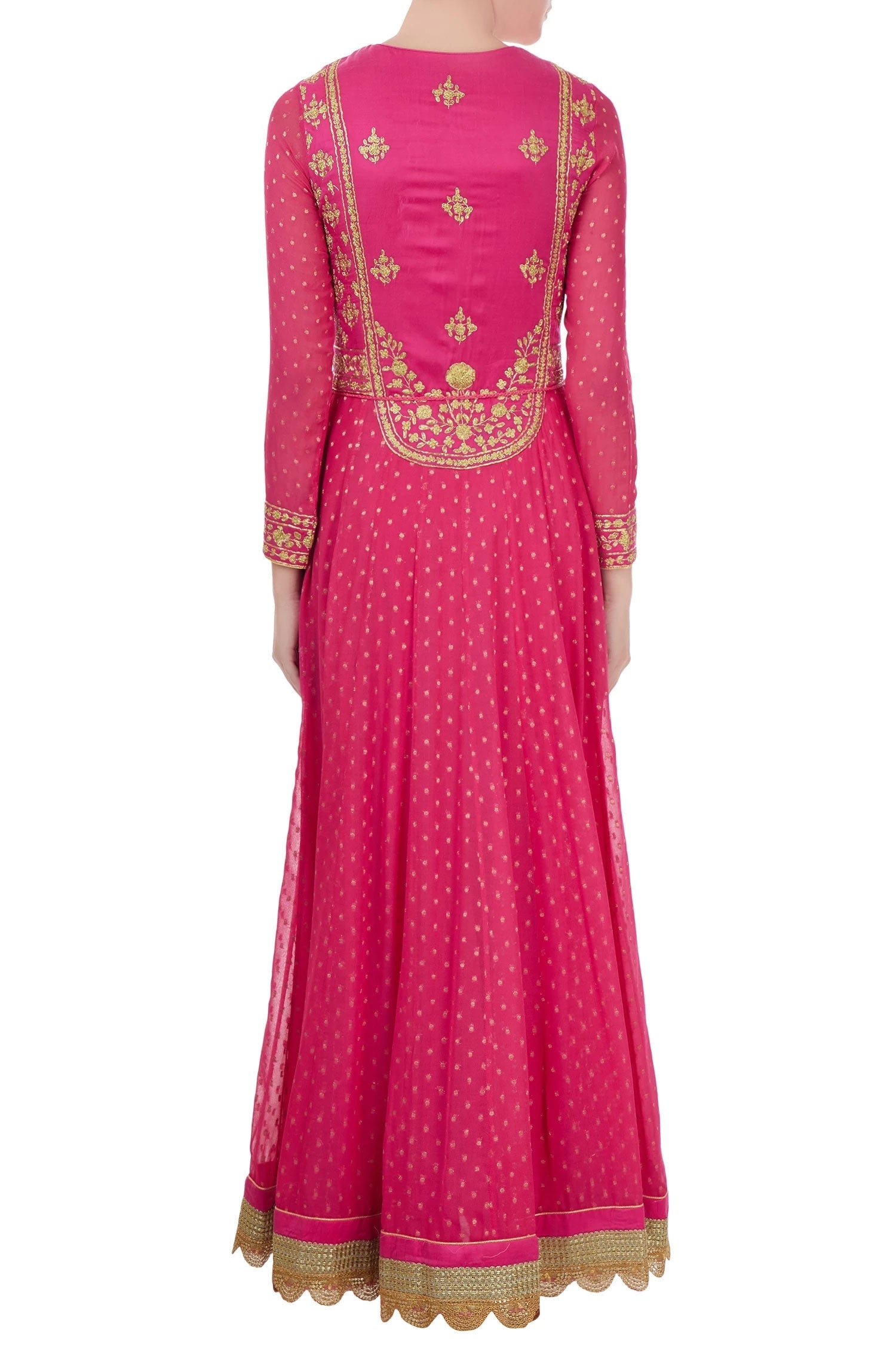 Pink  anarkali set