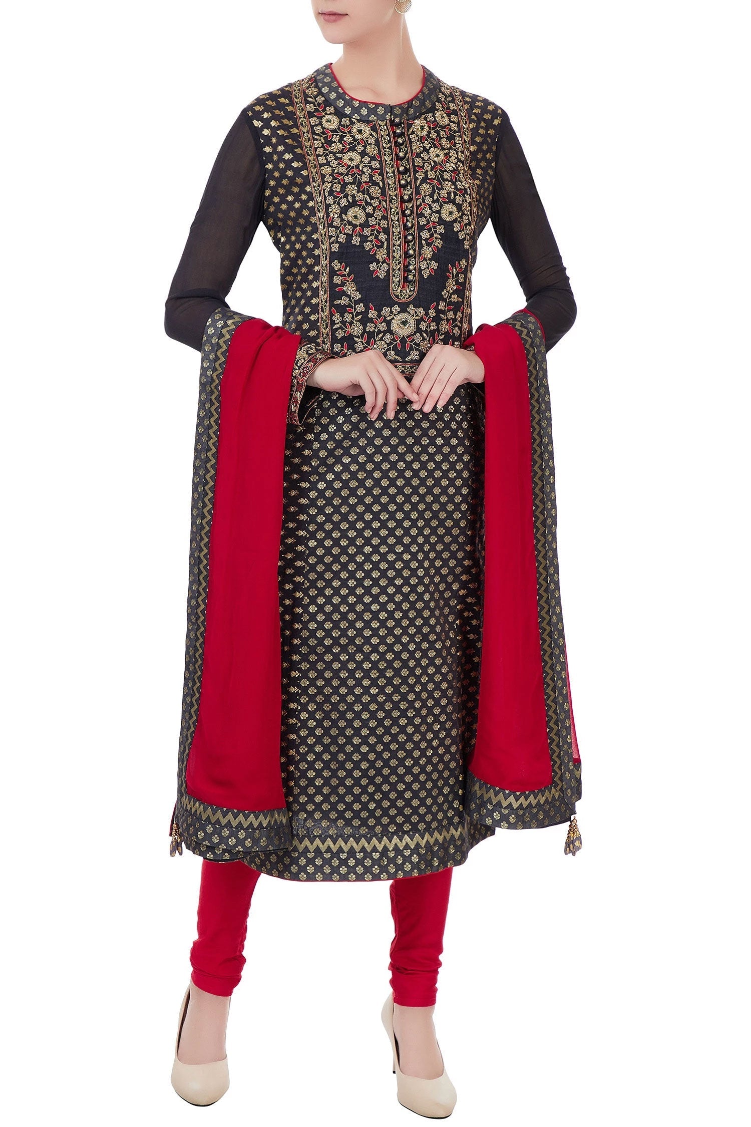 Charcoal kurta set