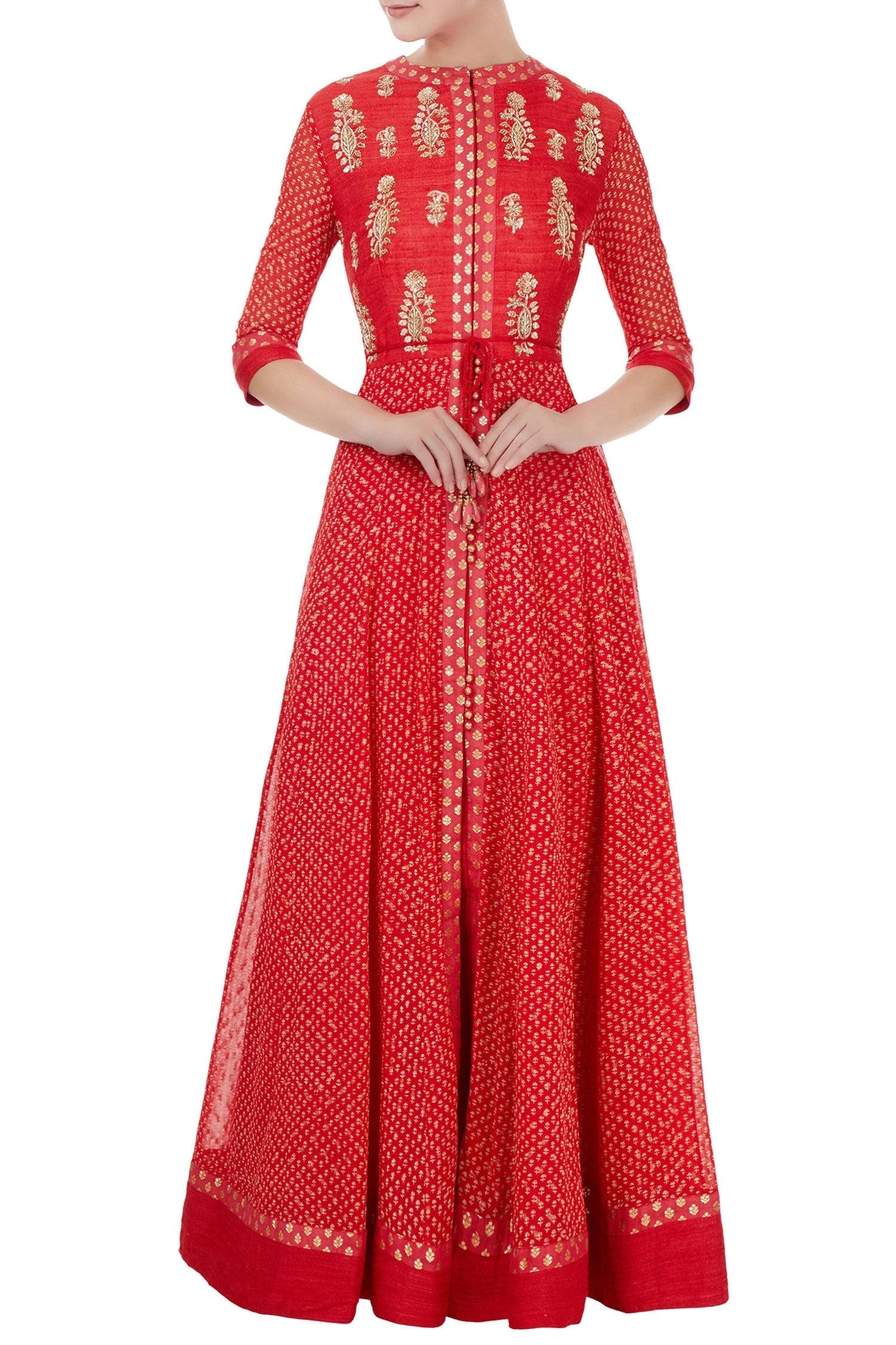 Pink  anarkali set