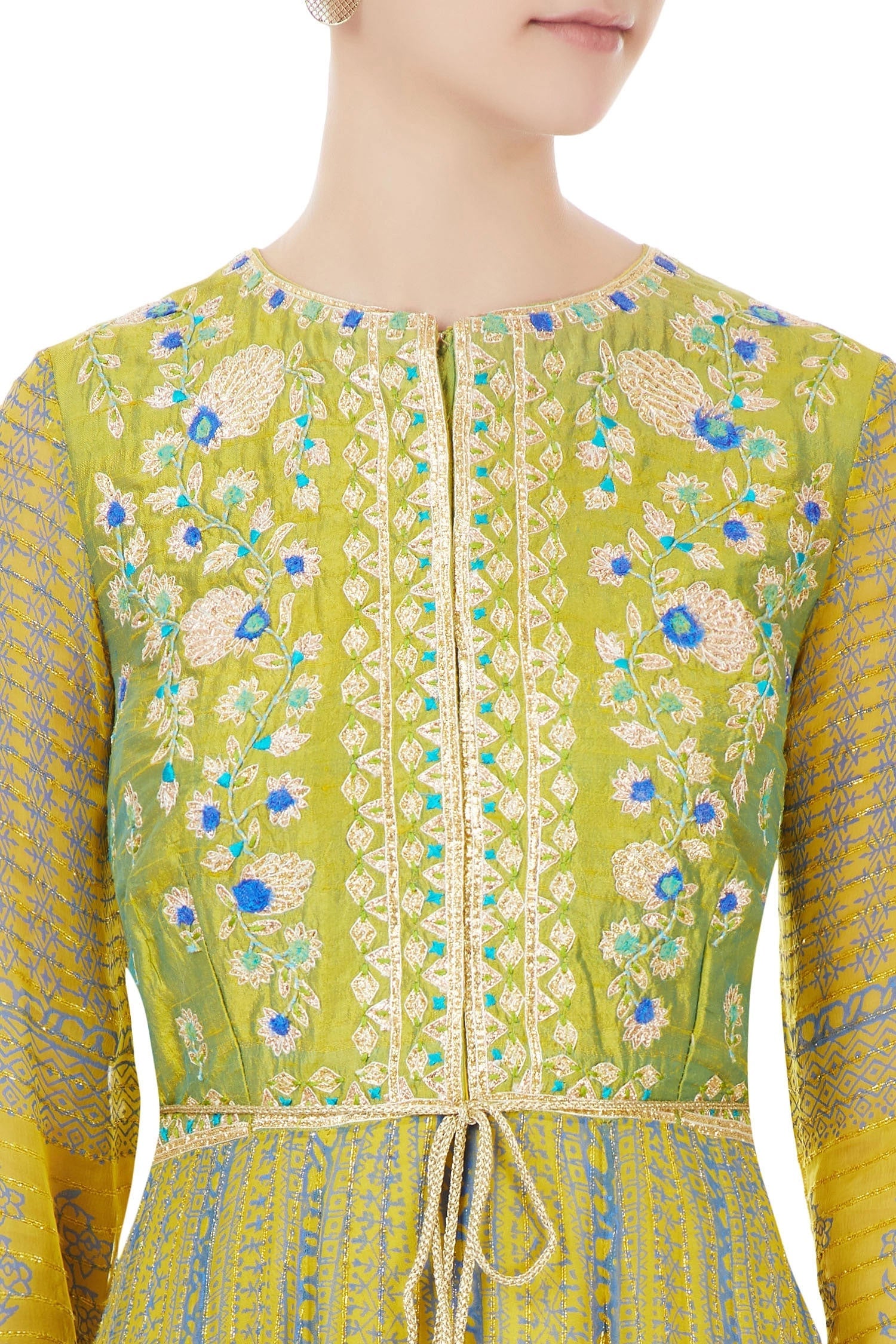 Yellow  anarkali set