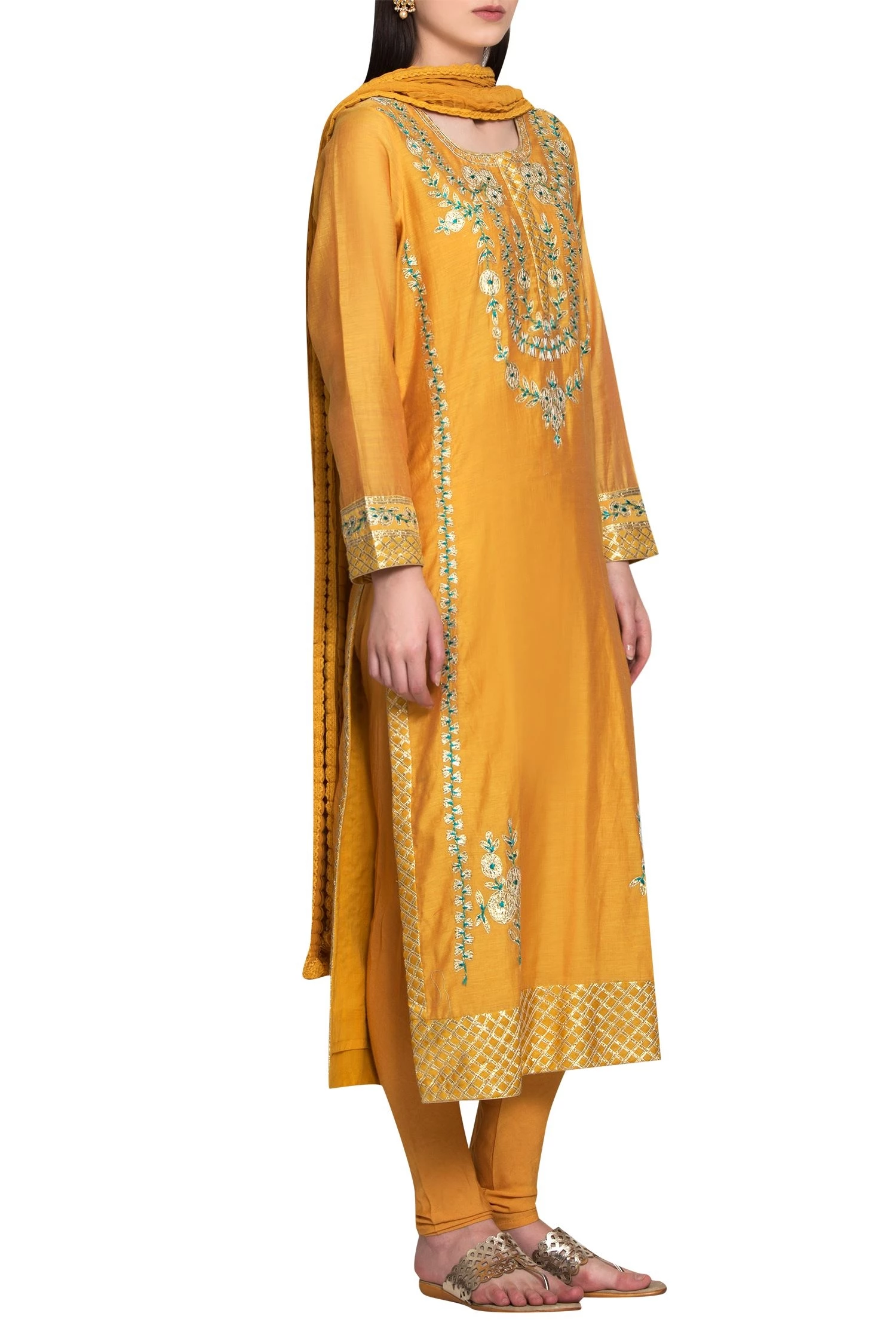 Mango Yellow Kurta Set