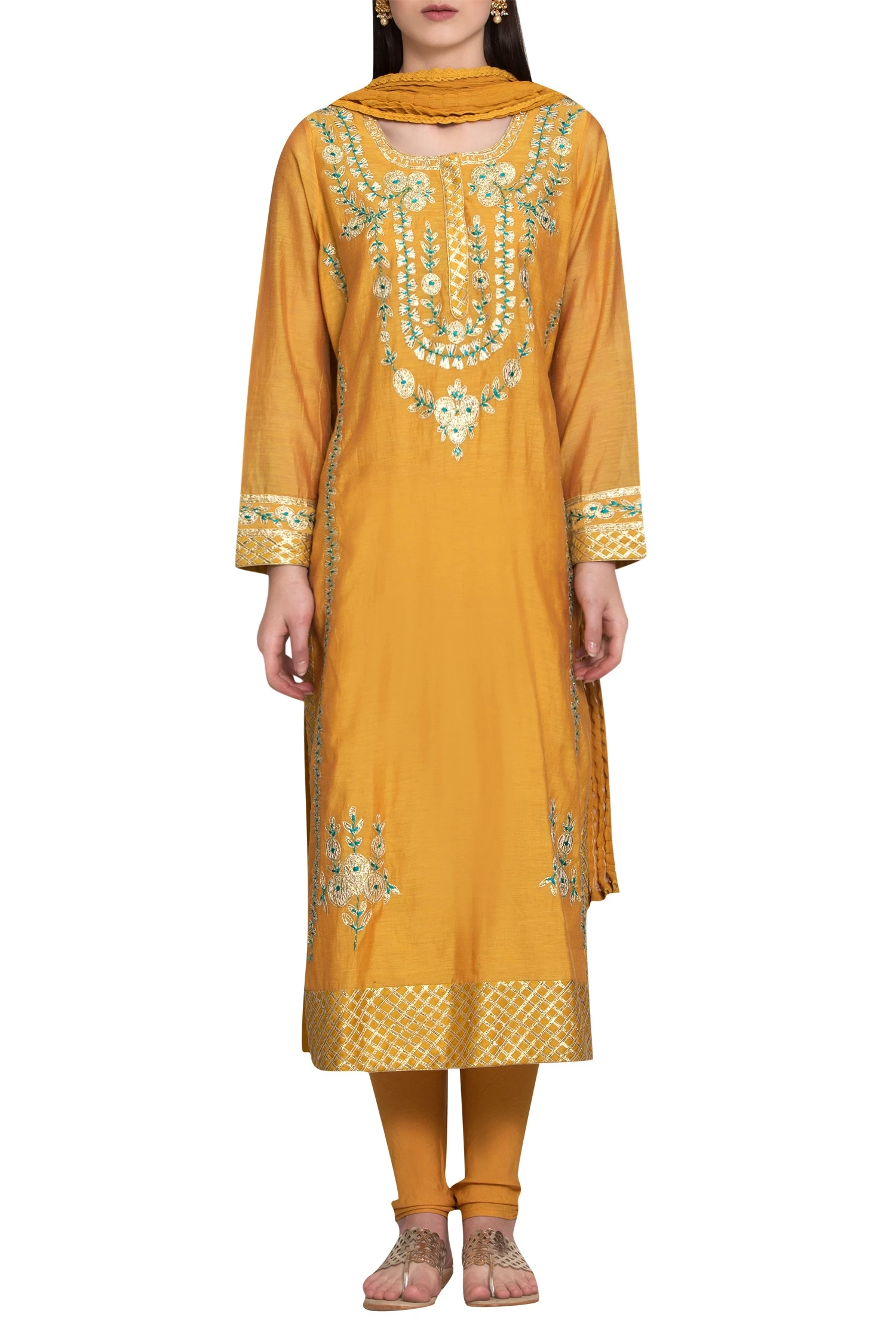 Mango Yellow Kurta Set