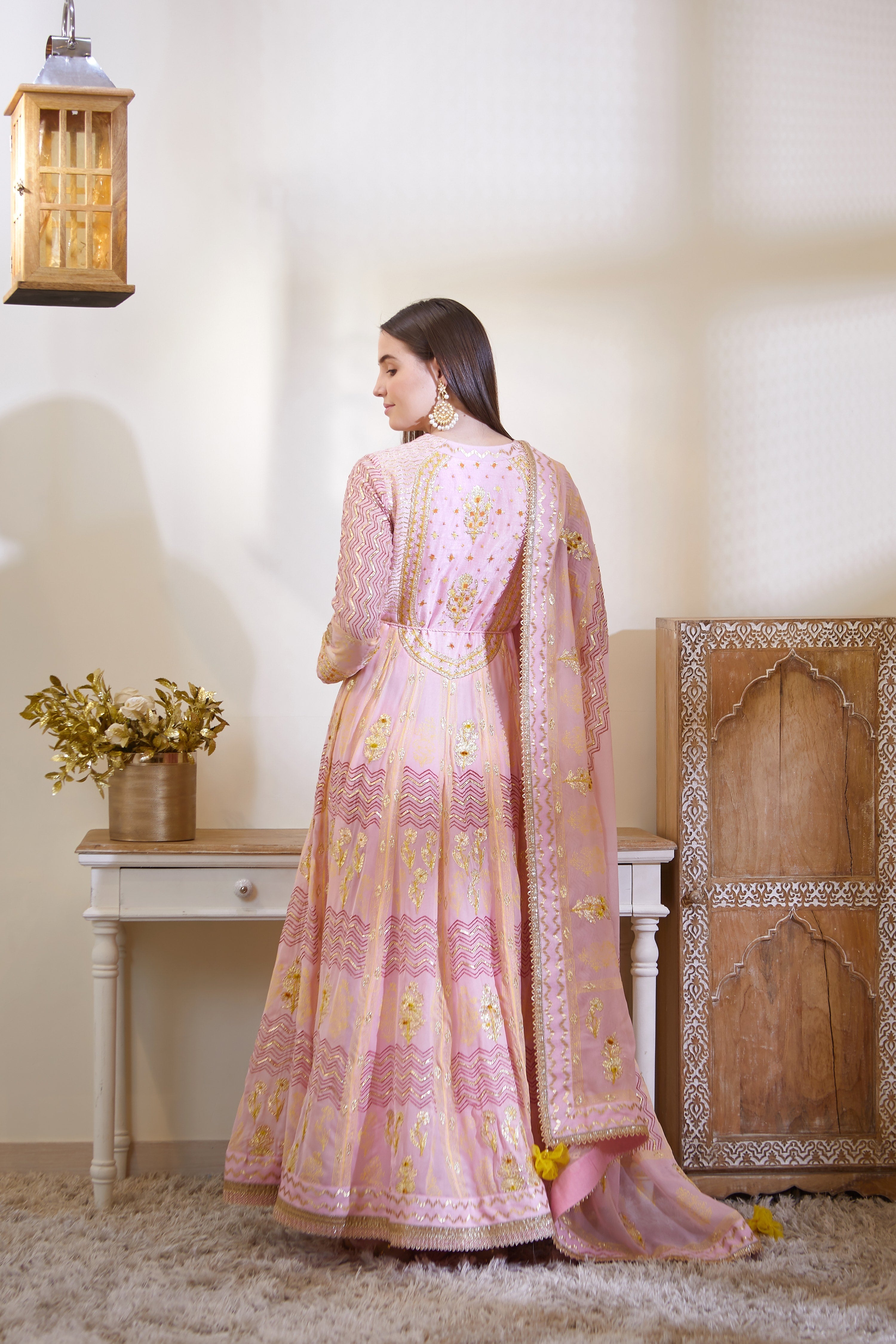 Blush Pink Anarkali Set