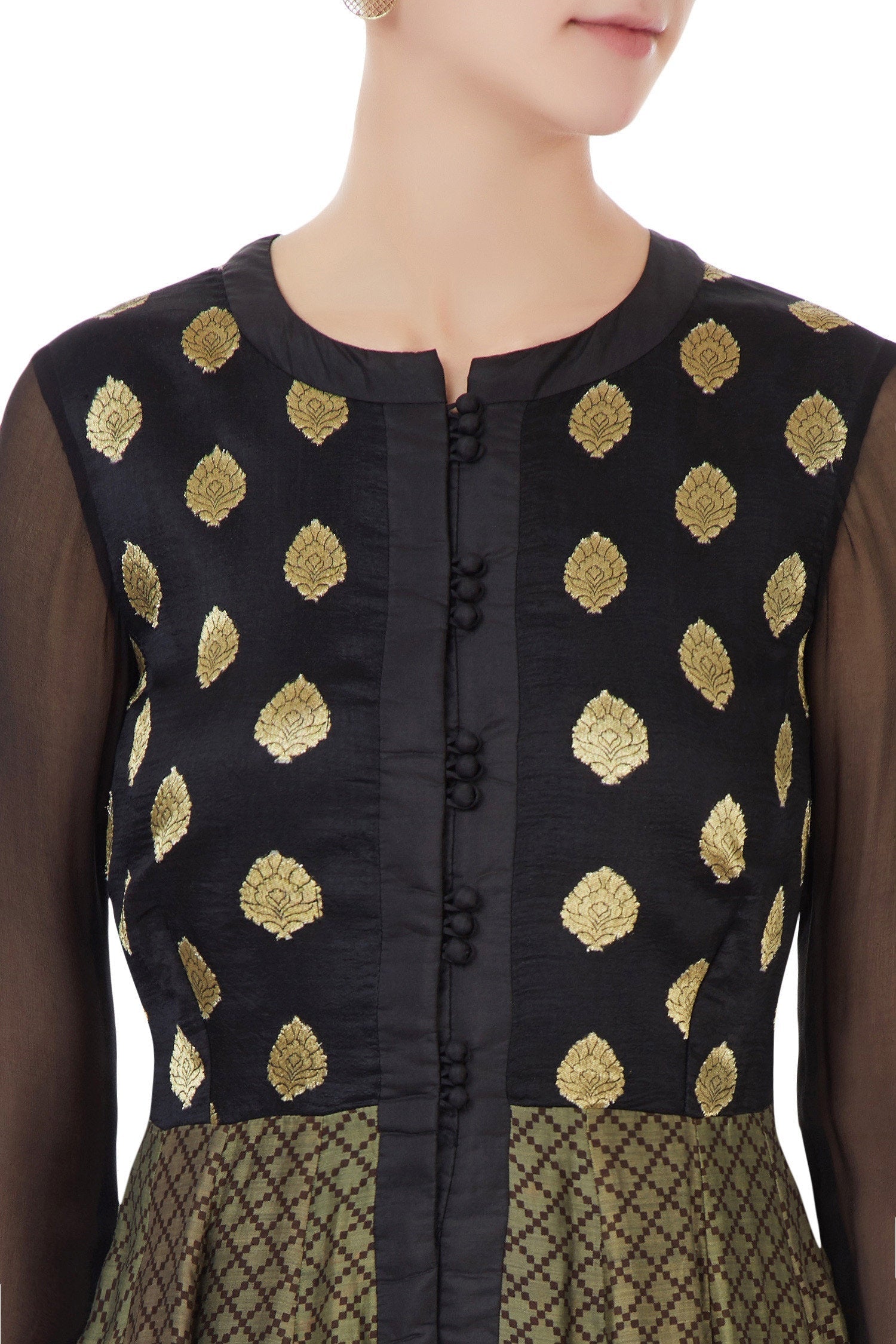 Black anarkali set