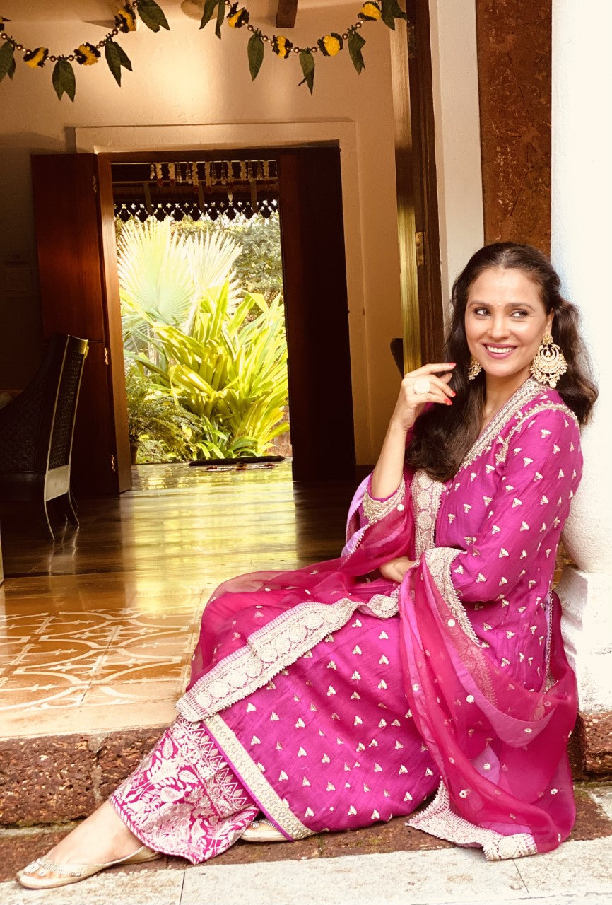 Meera Jacket Palazzo Set -Lara Dutta