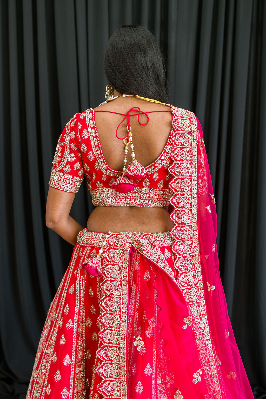 Rani Pink - Mila Bridal Lehenga - Ready To Ship