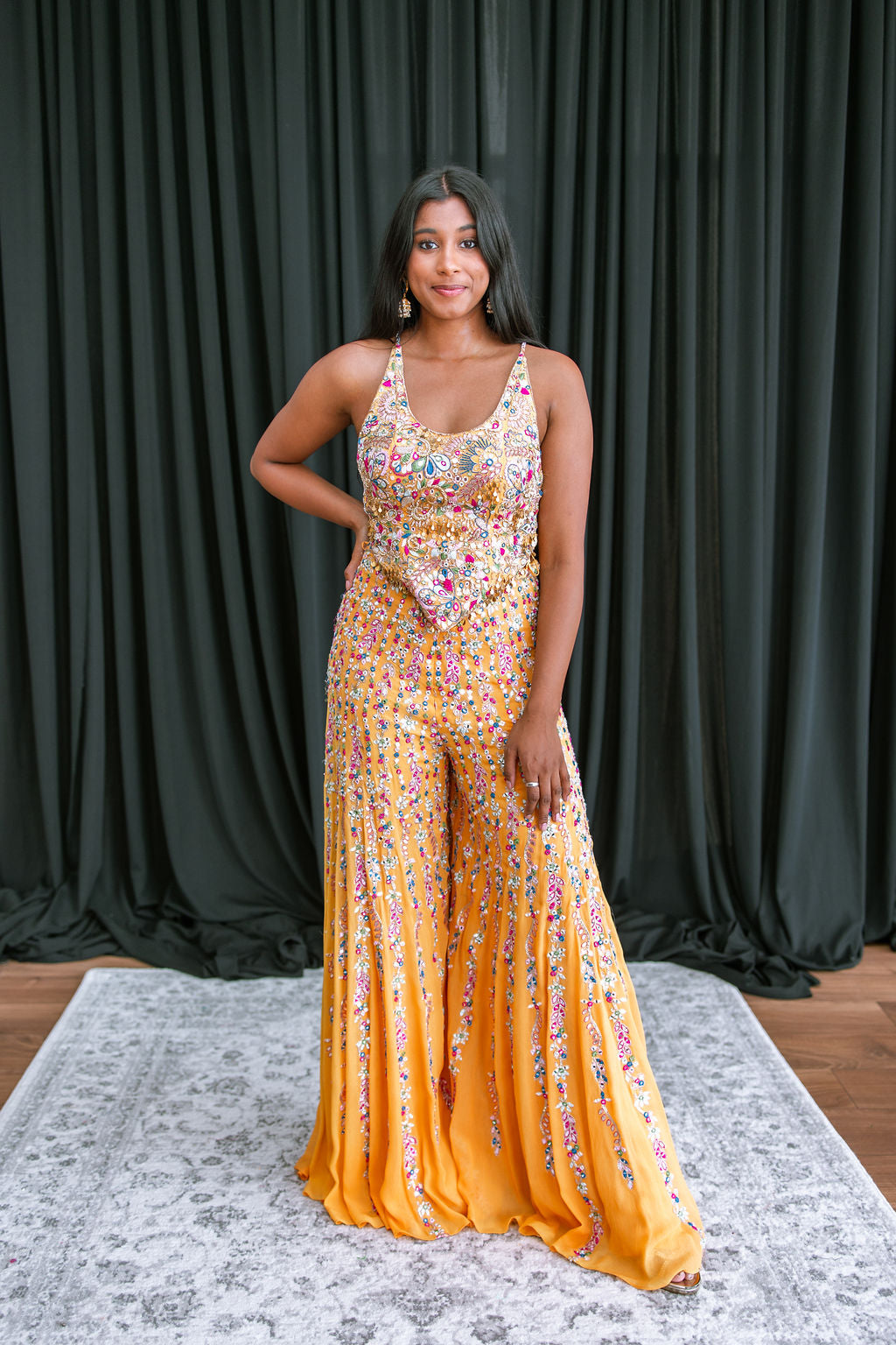 MARIGOLD HIGH WAIST SHARARA SET - Ready To Ship