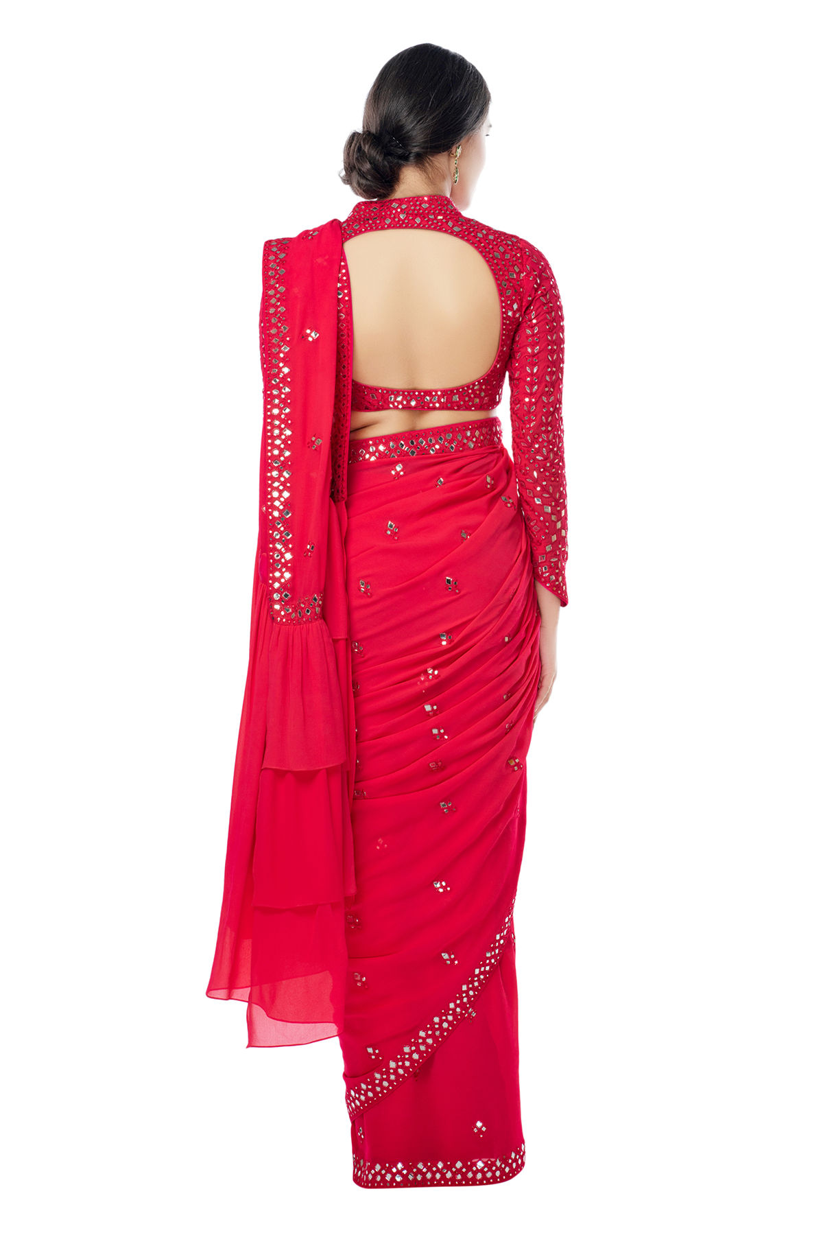 Pink Saree Set