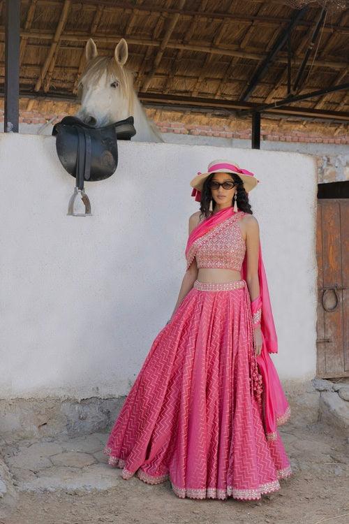 Banarasi Chanderi Silk Lehenga