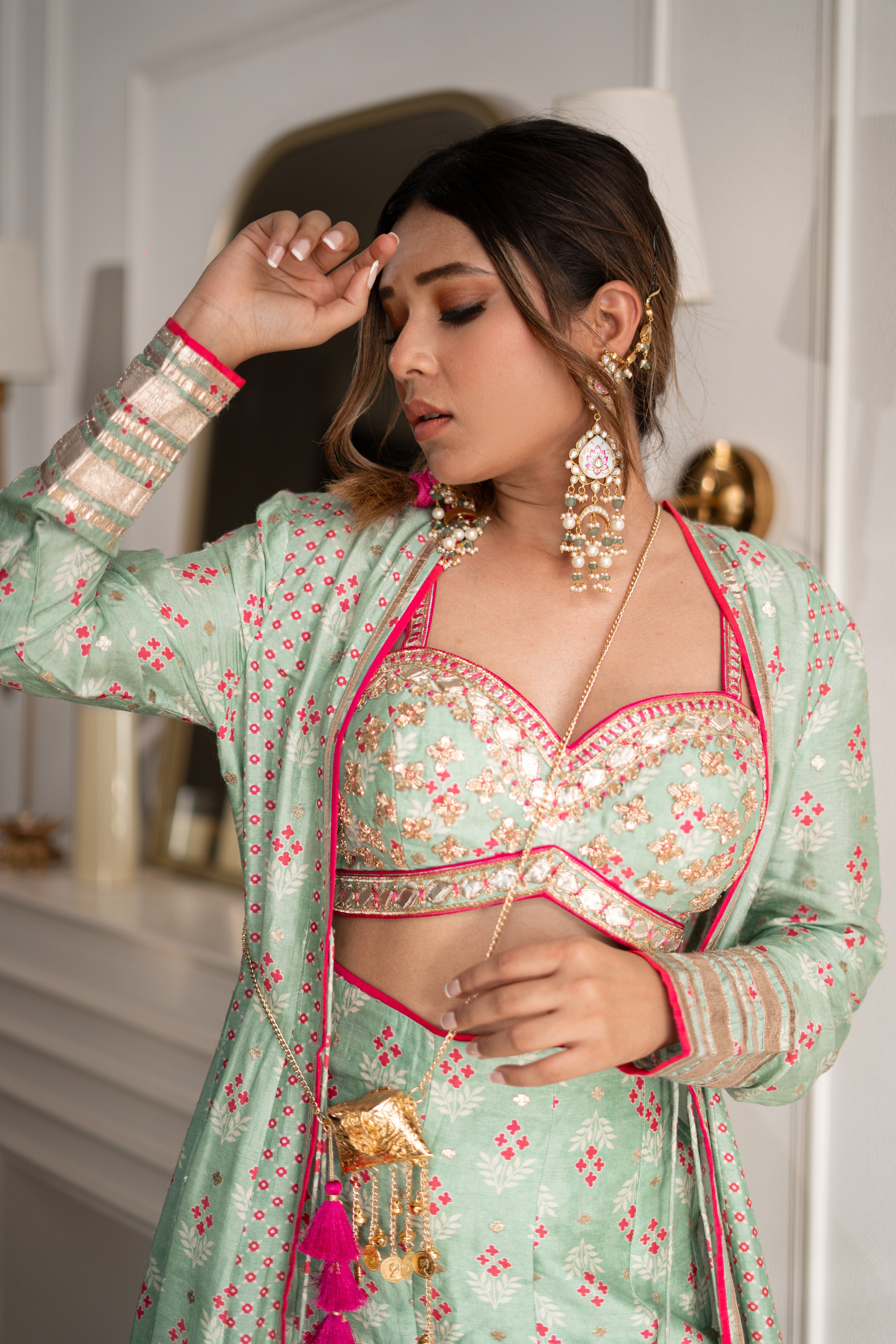 Ave Chicago x Gopi Vaid Tilla Panel Pant with Jacket
