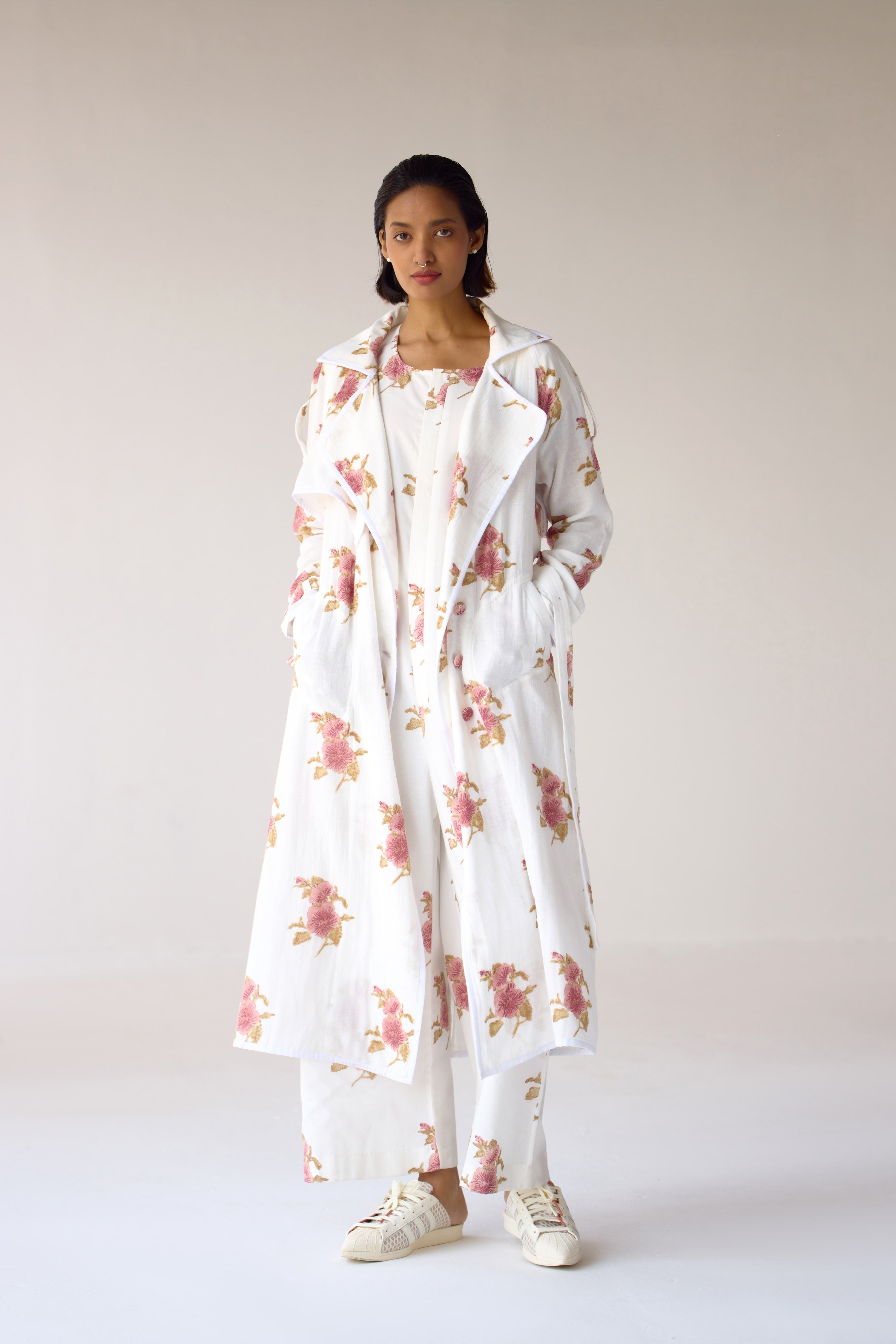 White Jumpsuit & Jacket Set - CNC201