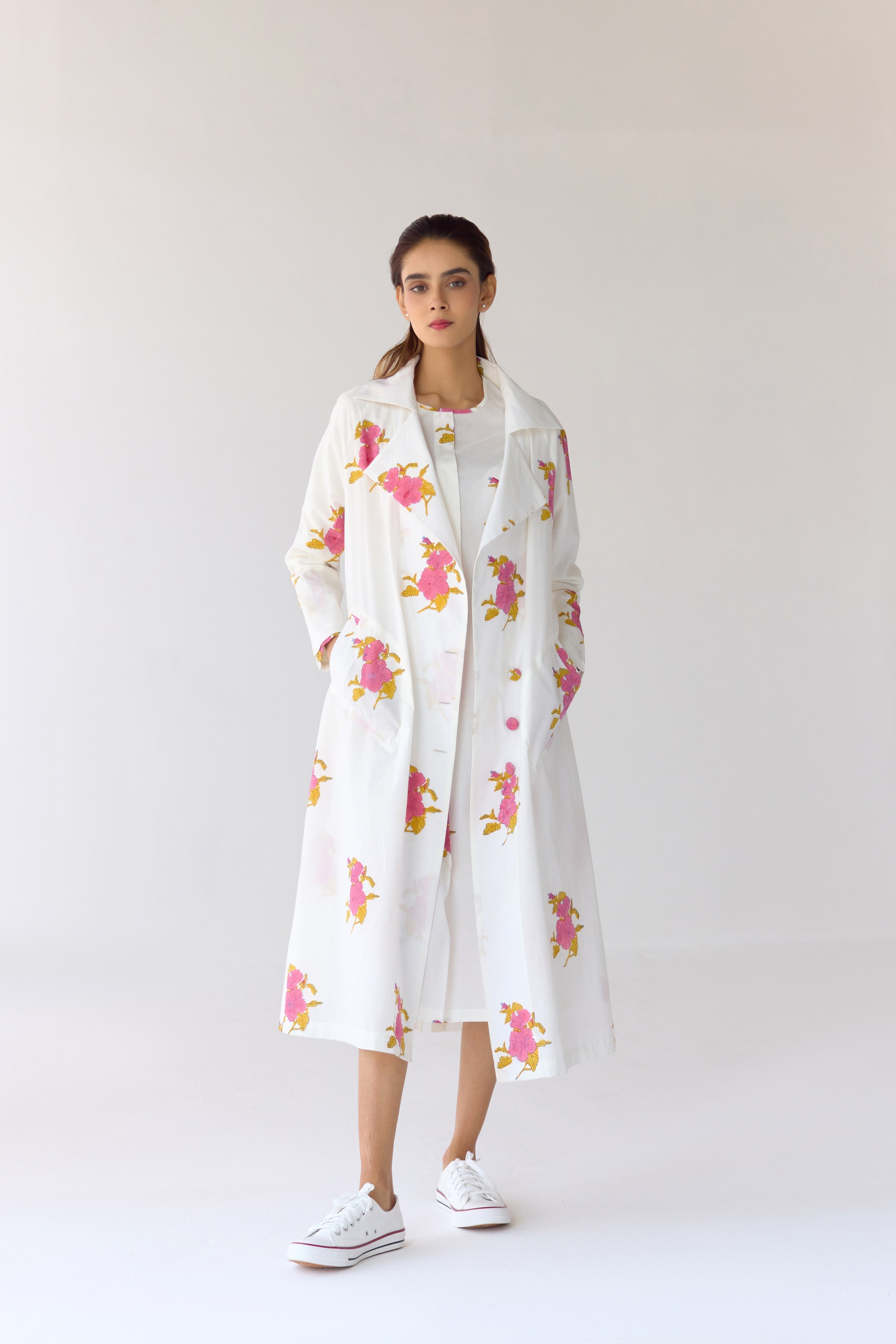 White Tunic & Jacket Set - CNC211