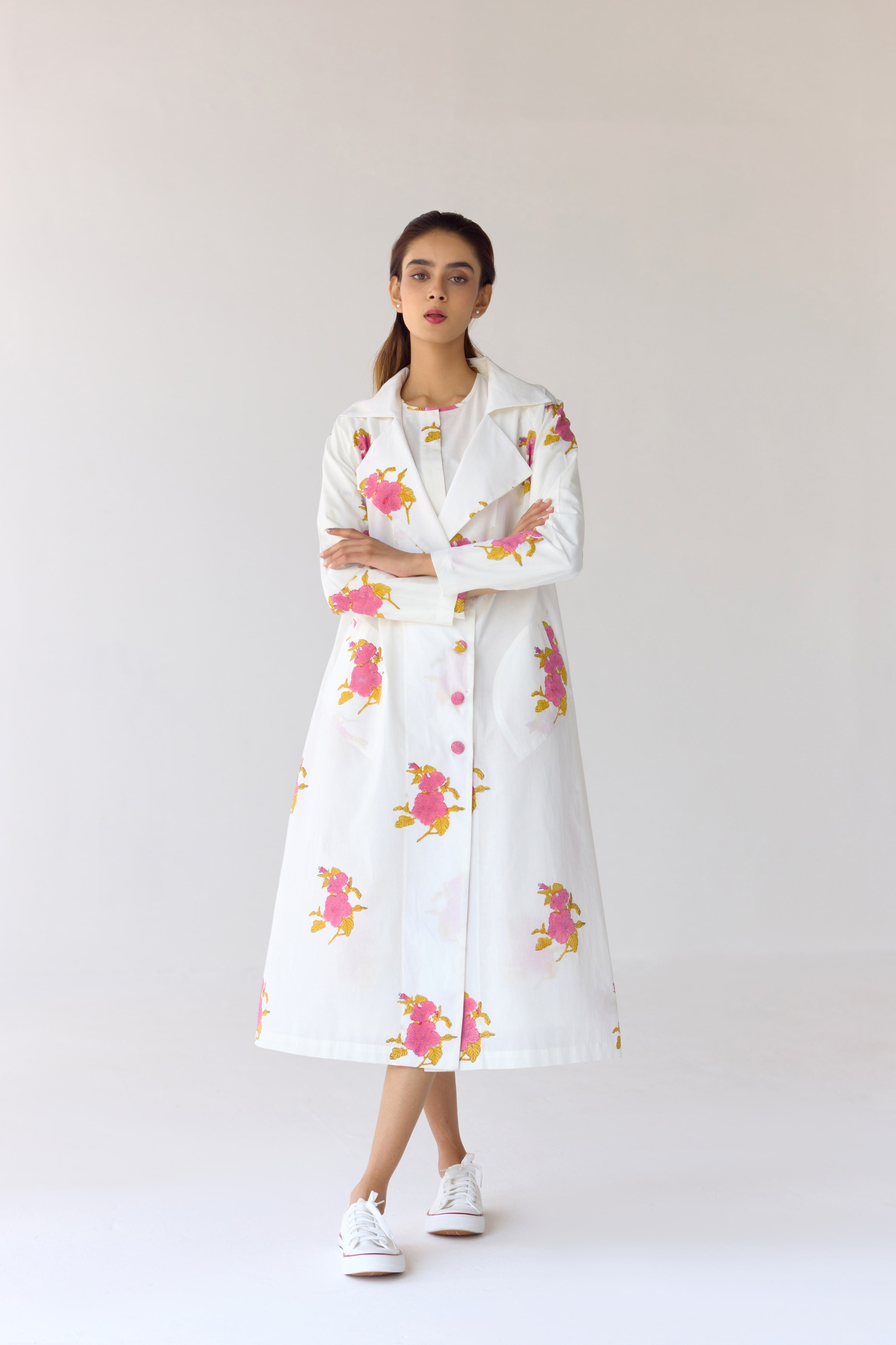 White Tunic & Jacket Set - CNC211