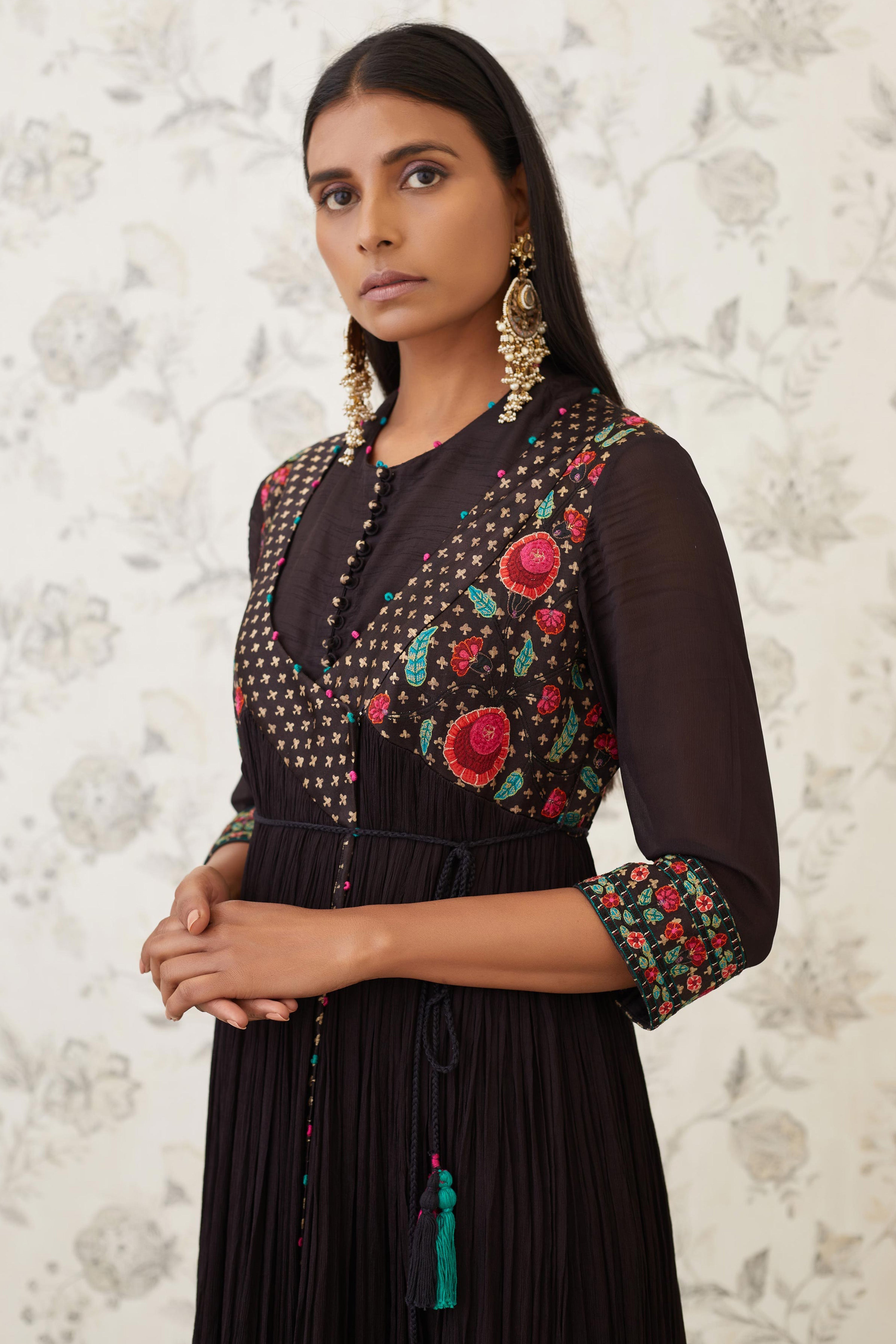Black Angrakha Set