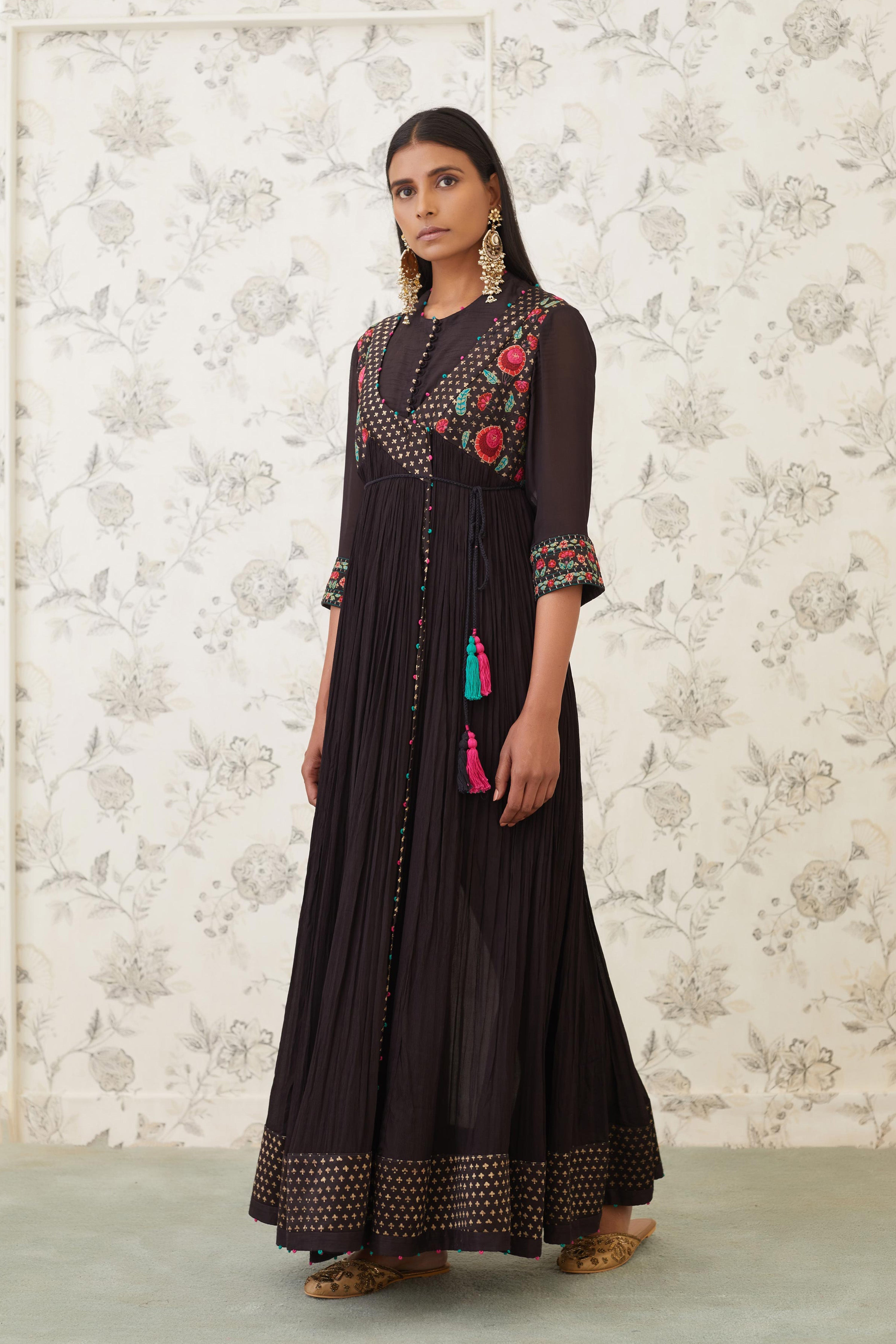 Black Angrakha Set