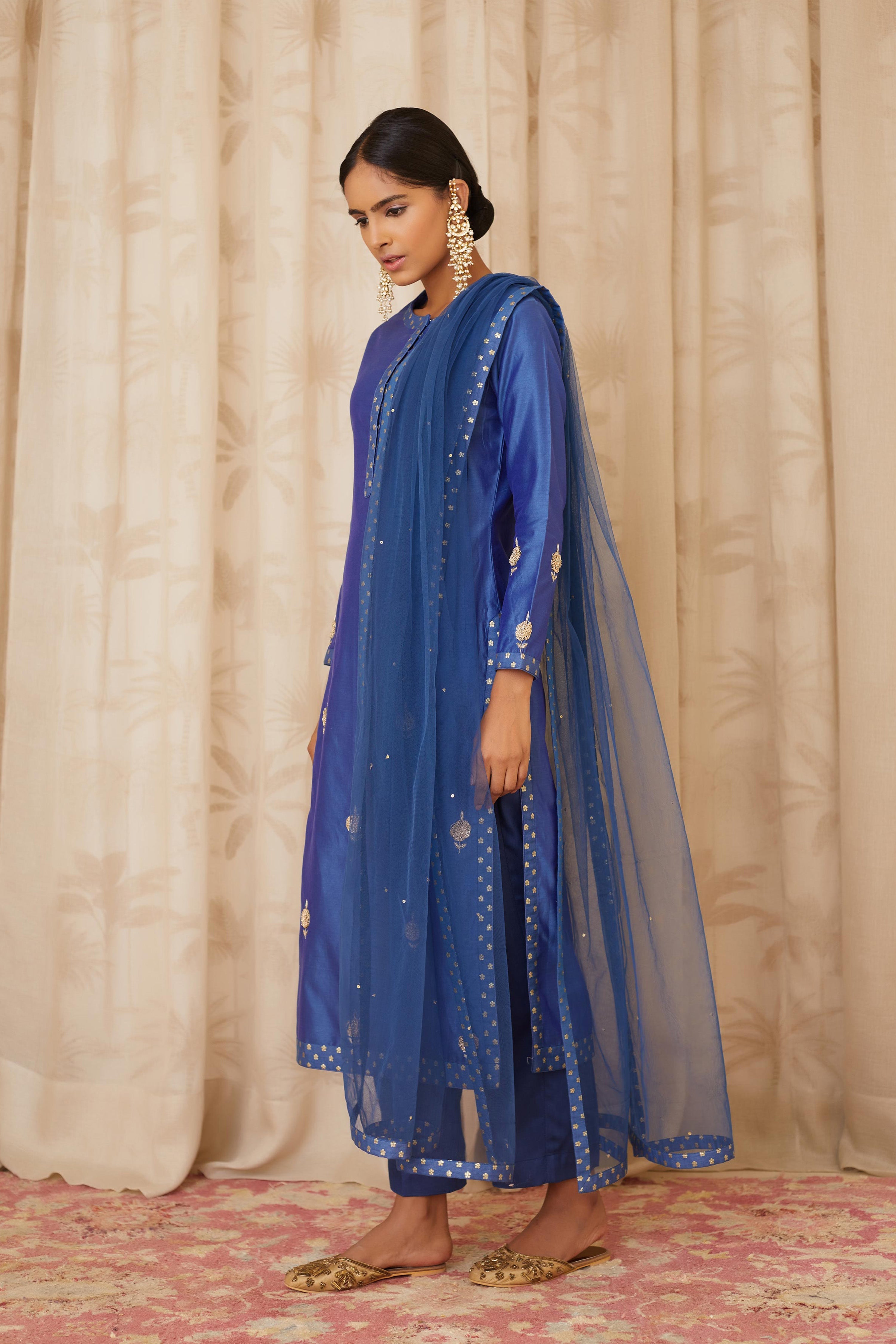Royal Blue Kurta Set